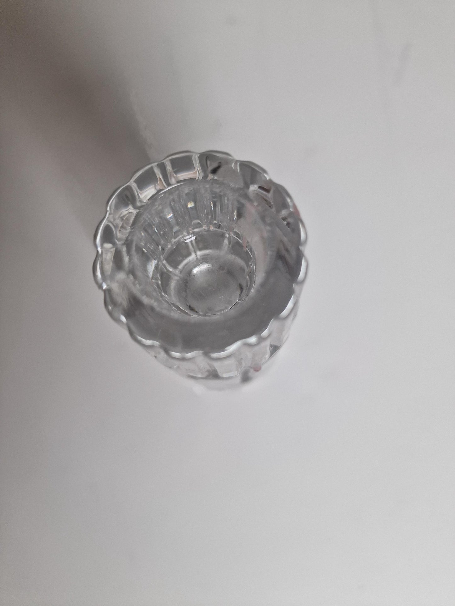 Versace Medusa Crystal Candlestick, Facet Cut Candleholder