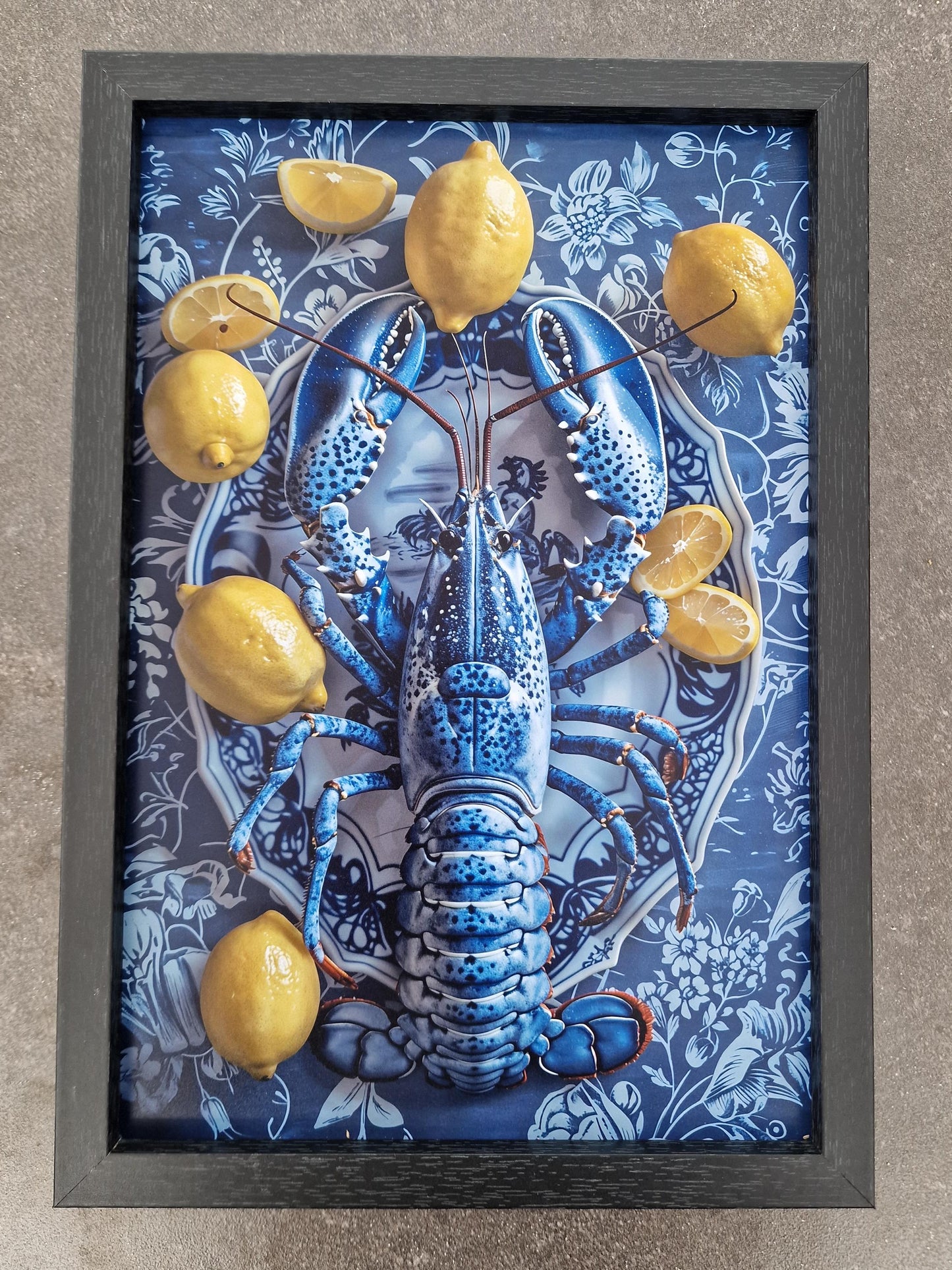 Delft Blue Kitchen Art Prints, Funny Dutch Animal Decor, Set of 3