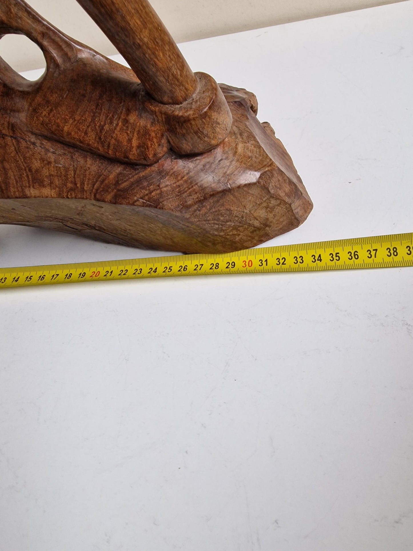 Signed Melodie nDimande Wood Carving – South African Figural Art (68cm XL Sculpture)