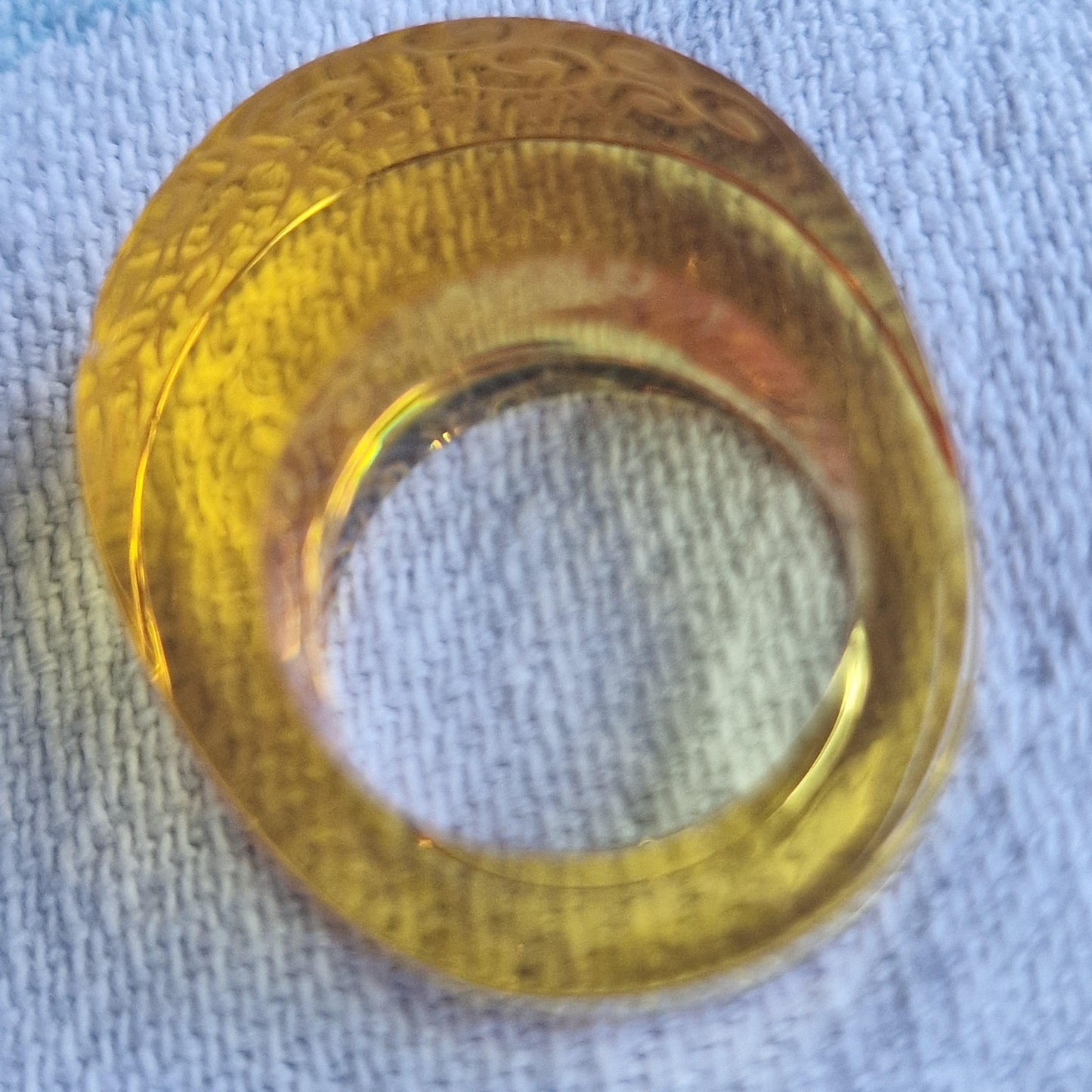 Baccarat France crystal Gustav Klimt hommage, kristallen ring designer, signed, 16,1, exclusive, limited, rare