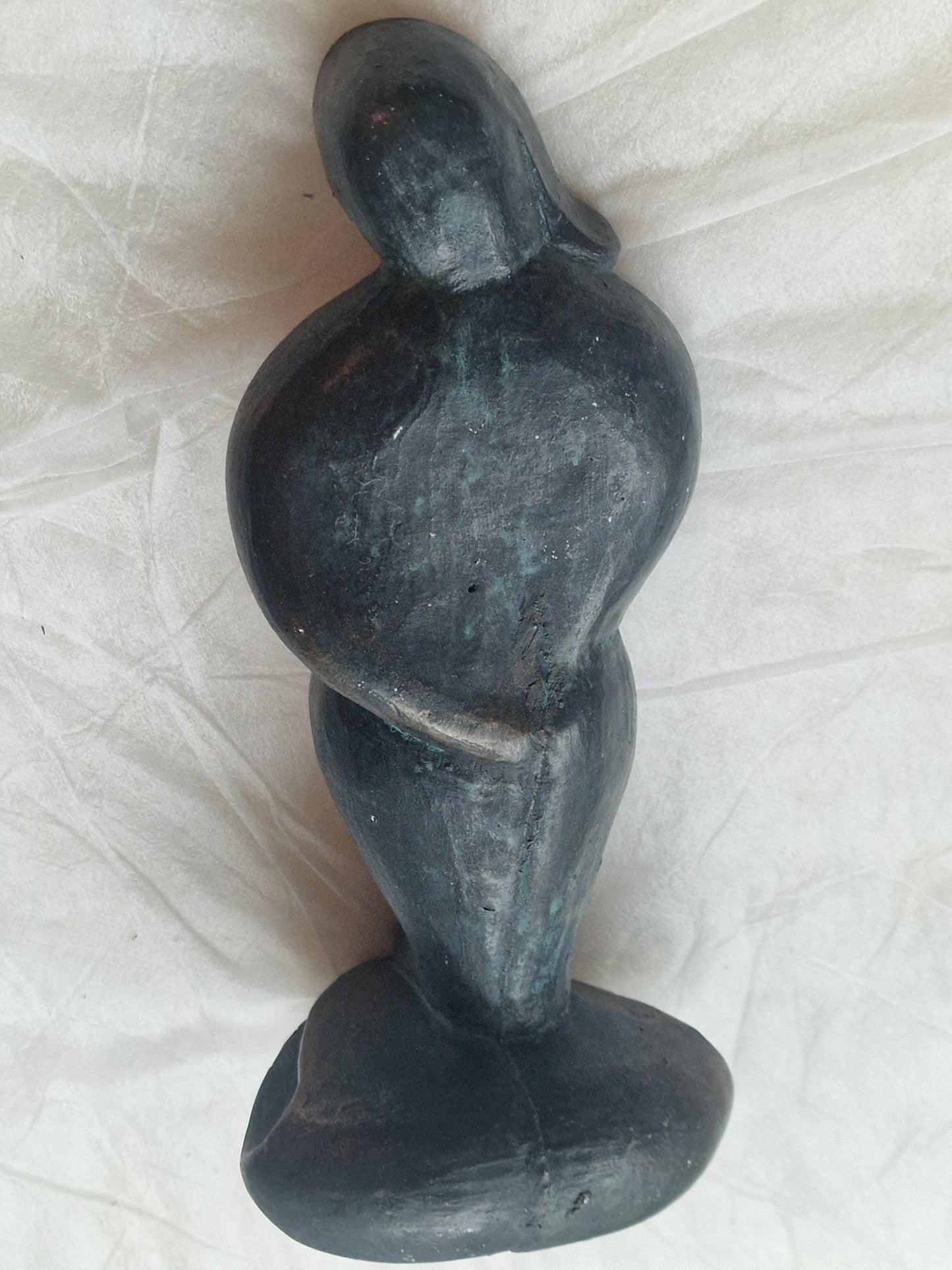 Bronze beeld, bronze figure, unknown designer, seems after alexander archipenko, 23 cm