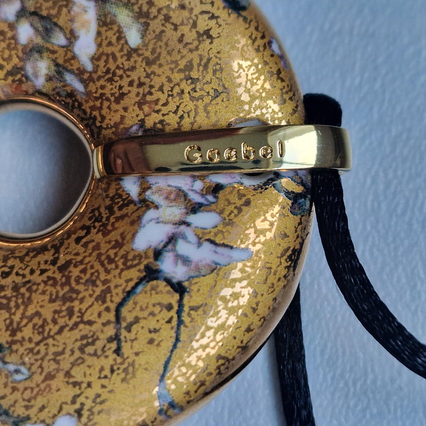 Goebel Vincent van Gogh Porcelain Pendant Necklace, Rhinestone Accent