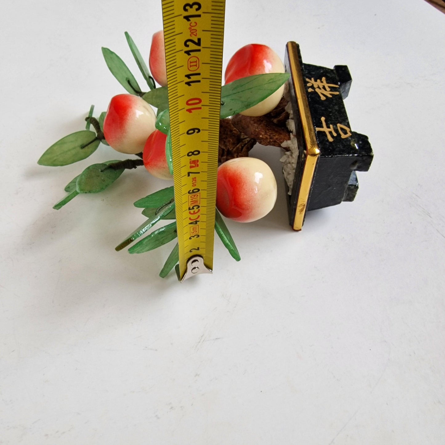 Chinese midcentury flower pot stone gem