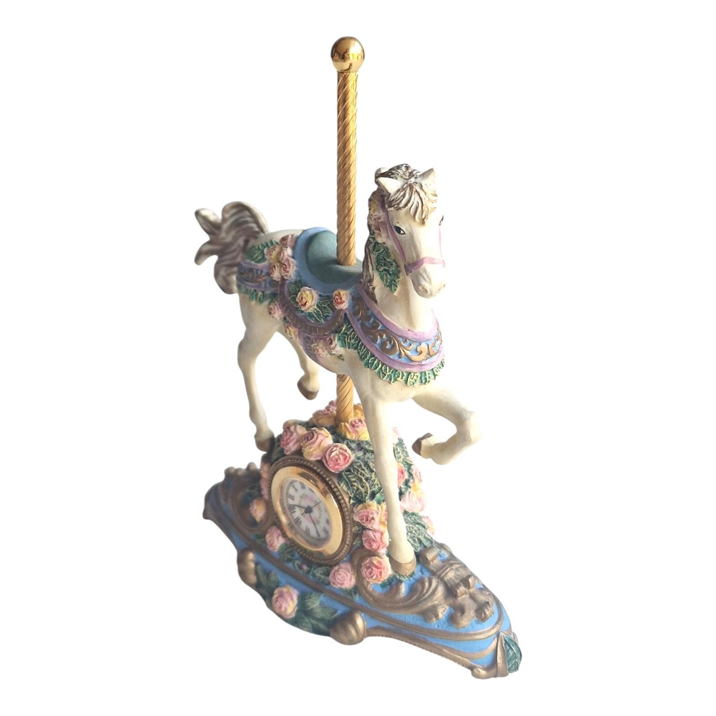The Franklin Mint The Carousel Rose Clock Heirloom Recommendation, vinted, limited edition, retired, numbered, marked, rare