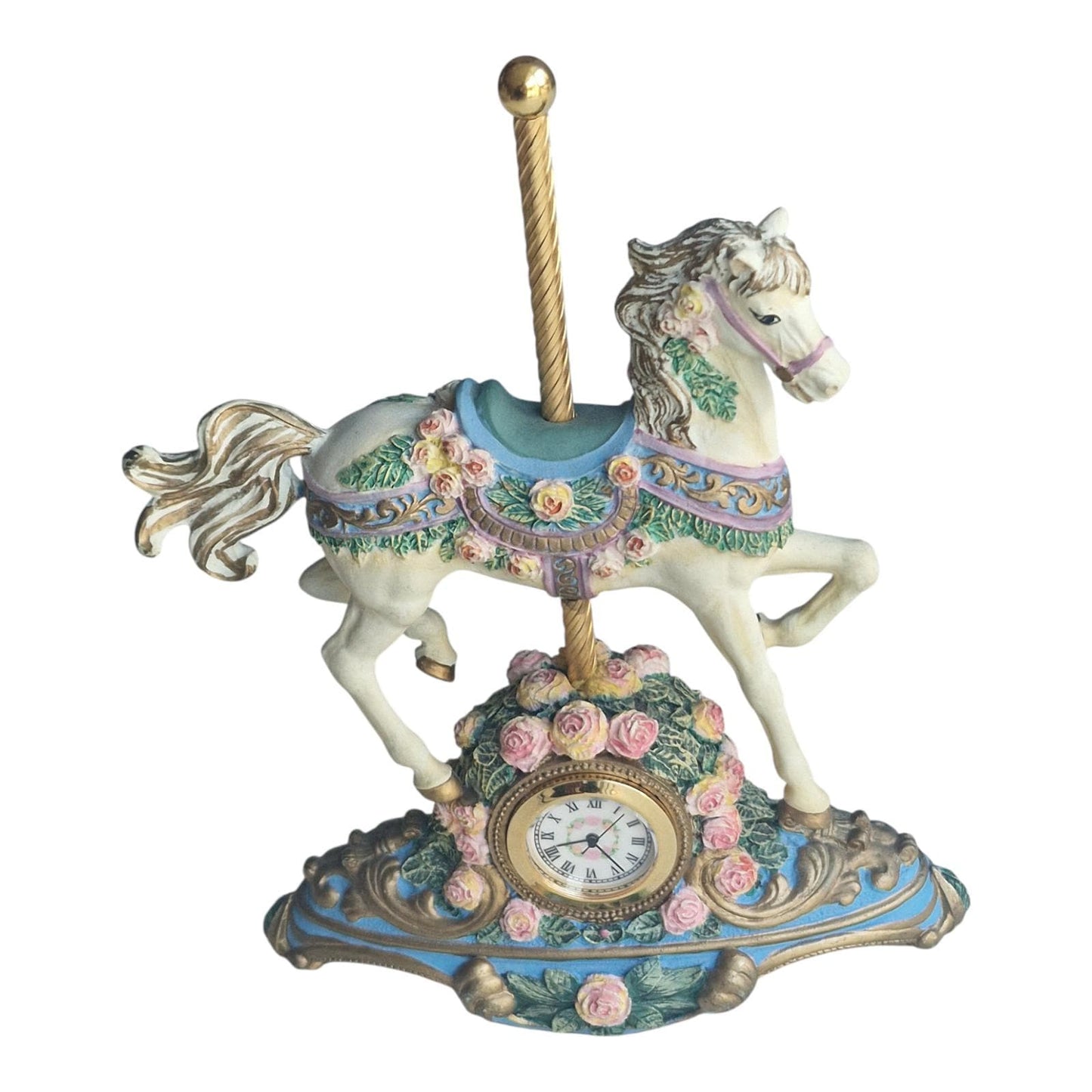 The Franklin Mint The Carousel Rose Clock Heirloom Recommendation, vinted, limited edition, retired, numbered, marked, rare