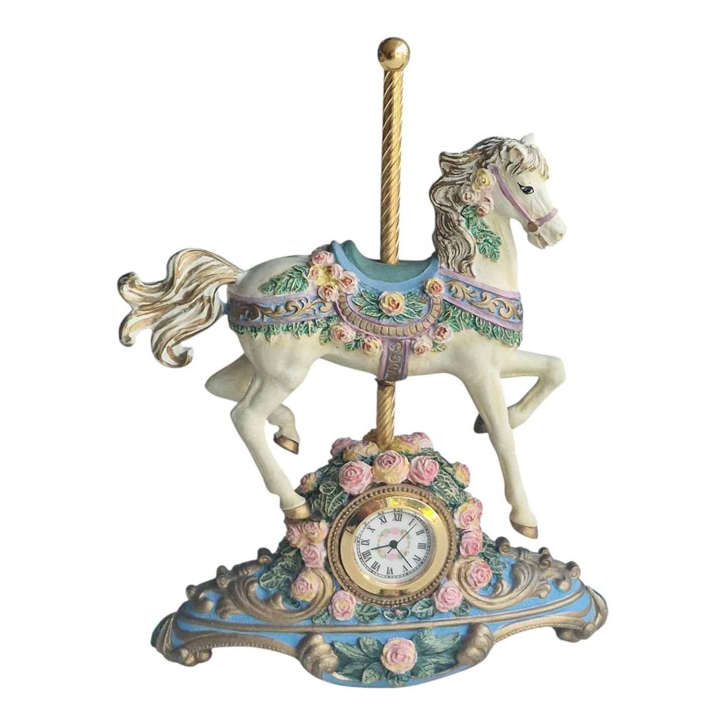 The Franklin Mint The Carousel Rose Clock Heirloom Recommendation, vinted, limited edition, retired, numbered, marked, rare