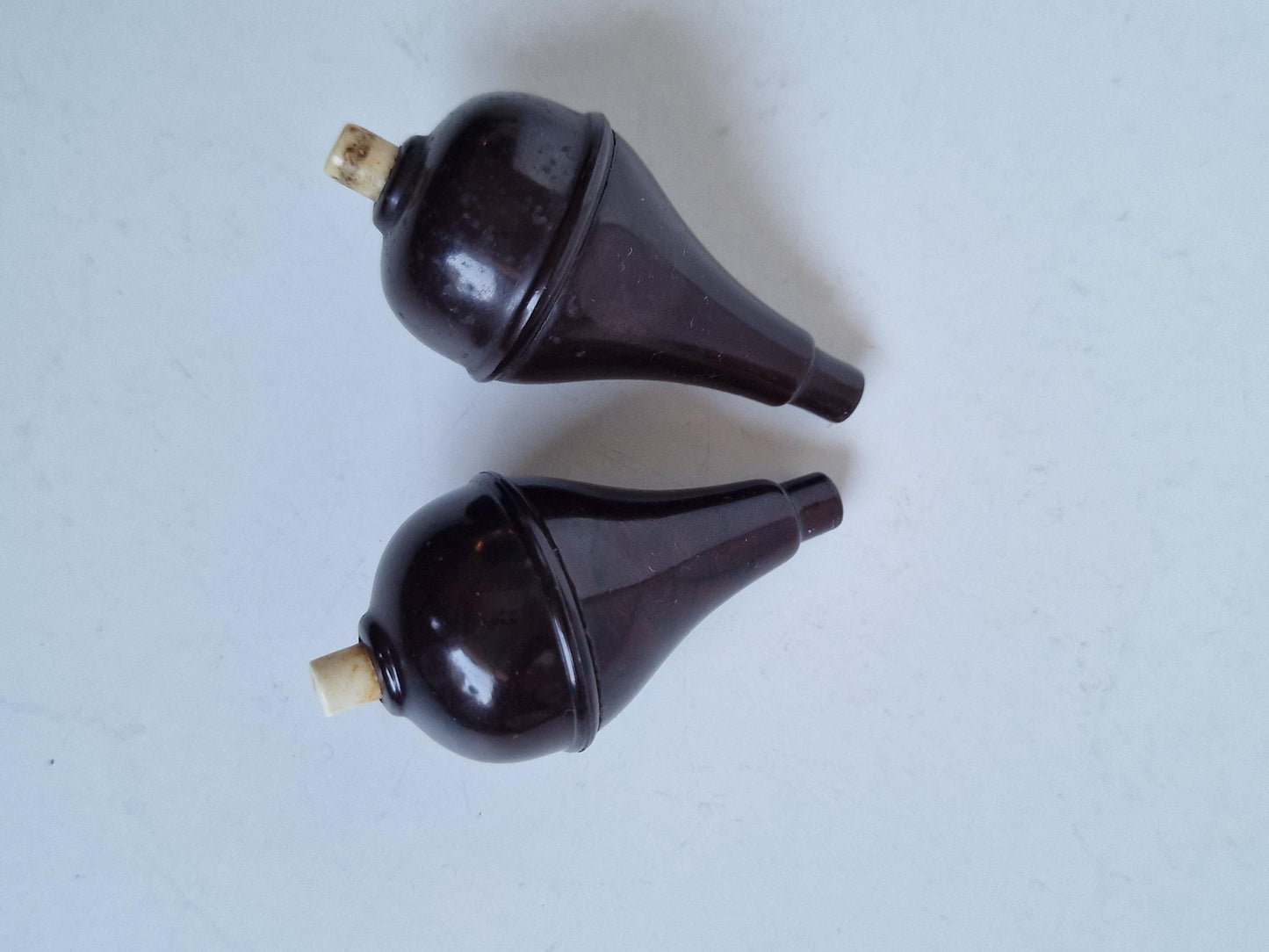 Antique Art Nouveau Bakelite Butler Bell Push Buttons, Set of 2