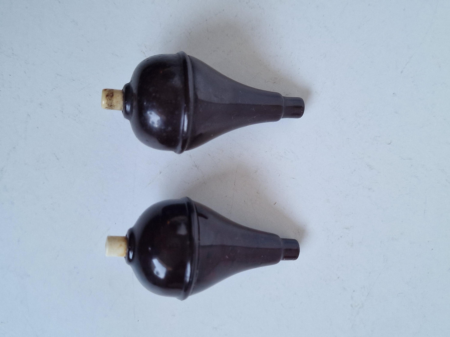 Antique Art Nouveau Bakelite Butler Bell Push Buttons, Set of 2