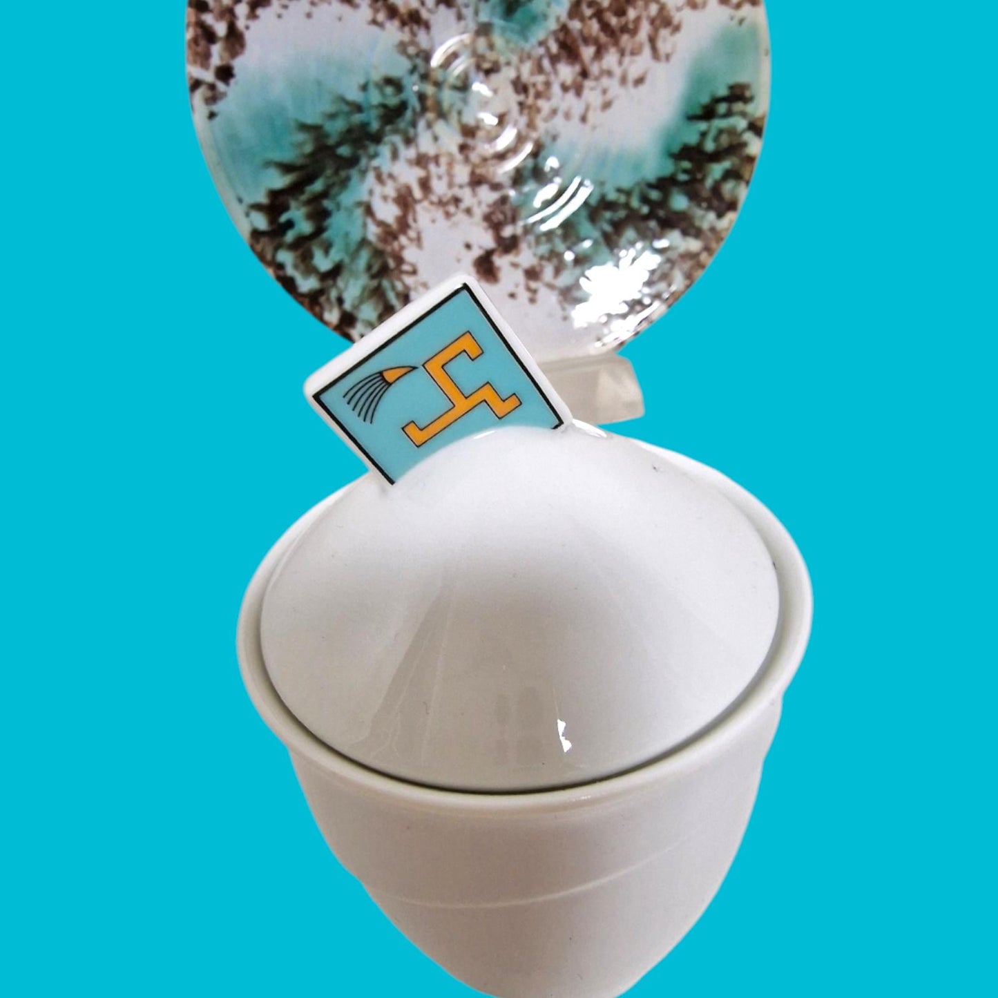 Dorothy Hafner Rosenthal Porcelain Coffee Set, Flash One, 80s Pop Art