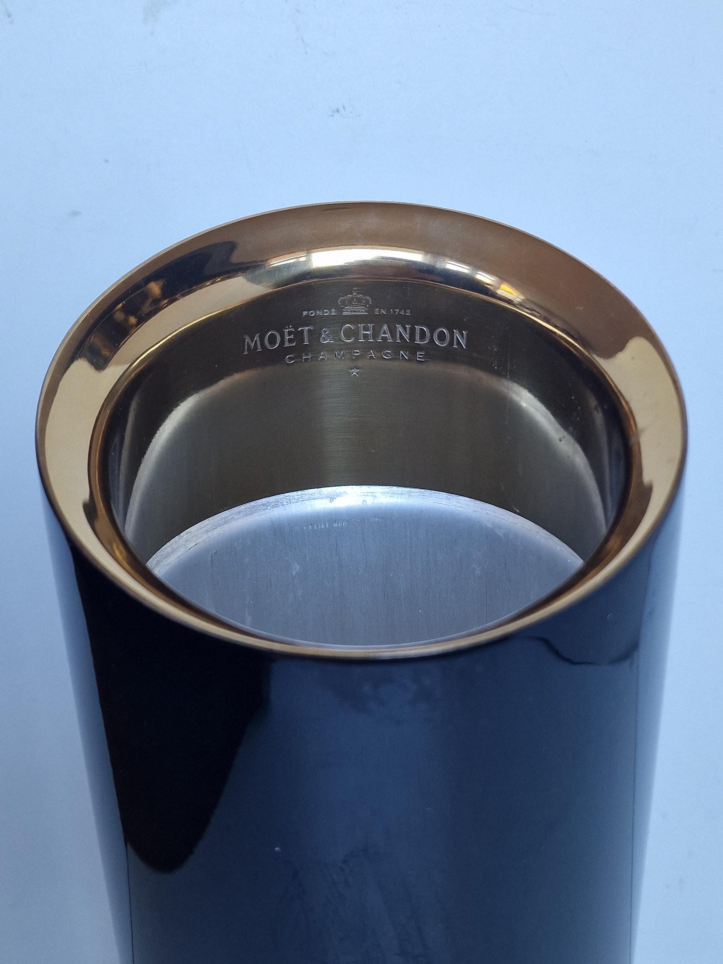 Jean-Marc Gady Moet Chandon Champagne Cooler, French Luxe 80s Collectible bucket ice