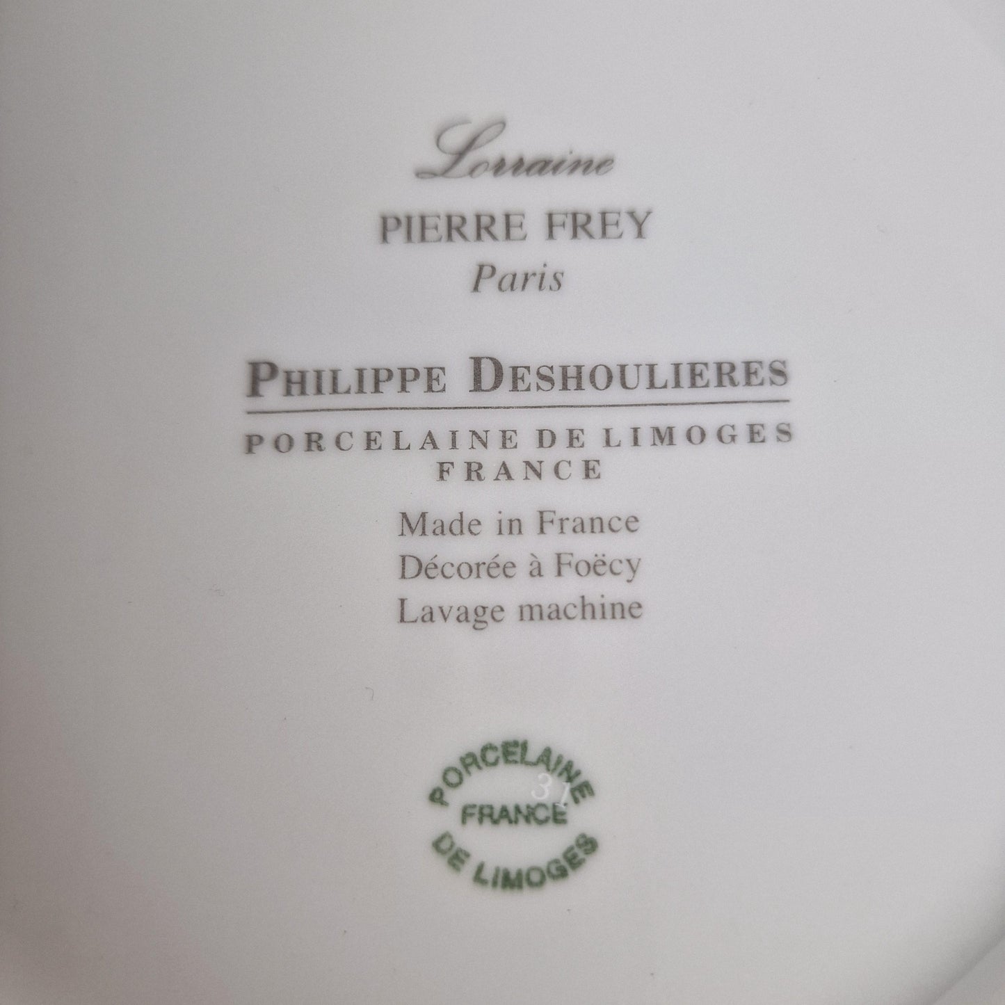 Pierre Frey x Deshoulieres Limoges - Lorraine - large cookie cake exclusive porcelain platter dish