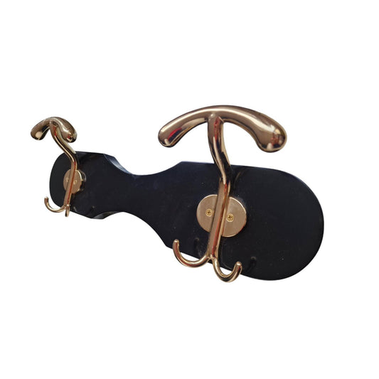 Solid Brass Ocean Liner Coat Rack, Art Deco Maritime Yacht Hanger