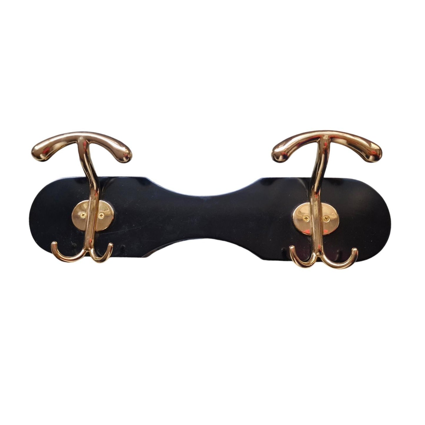 Solid Brass Ocean Liner Coat Rack, Art Deco Maritime Yacht Hanger