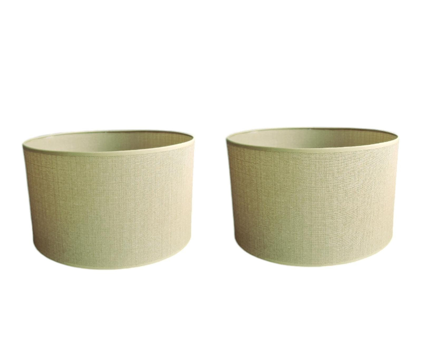 Linen Lampshades, Dutch Design, Canvas Structure, Modern Estate (35 cm)