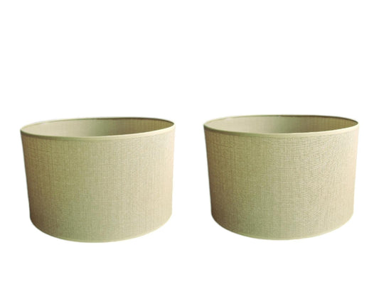 Linen Lampshades, Dutch Design, Canvas Structure, Modern Estate (35 cm)