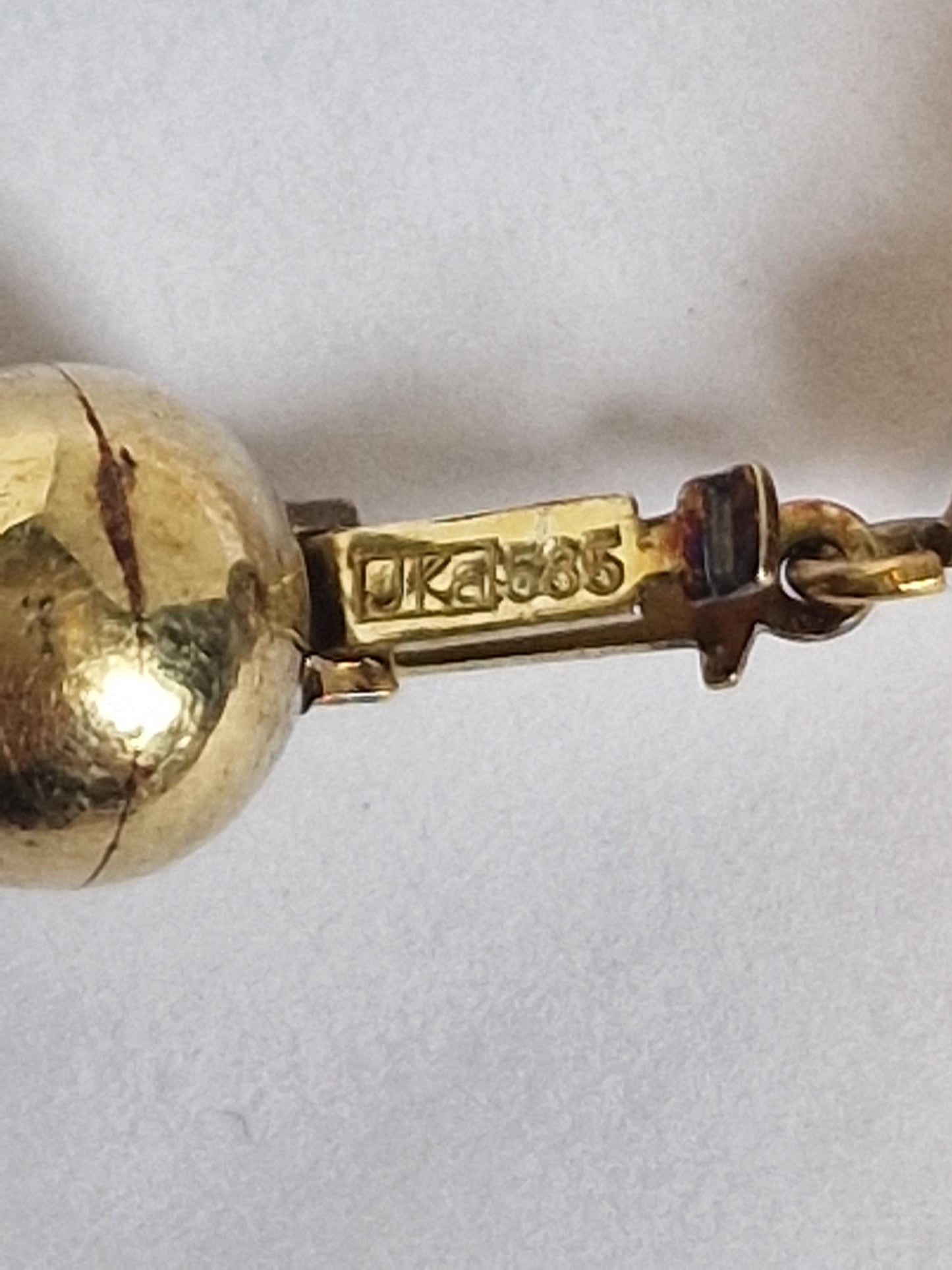 necklace 14k ketting 14k 585 goud cabochon en facet geslepen edelsteen rookkwarts