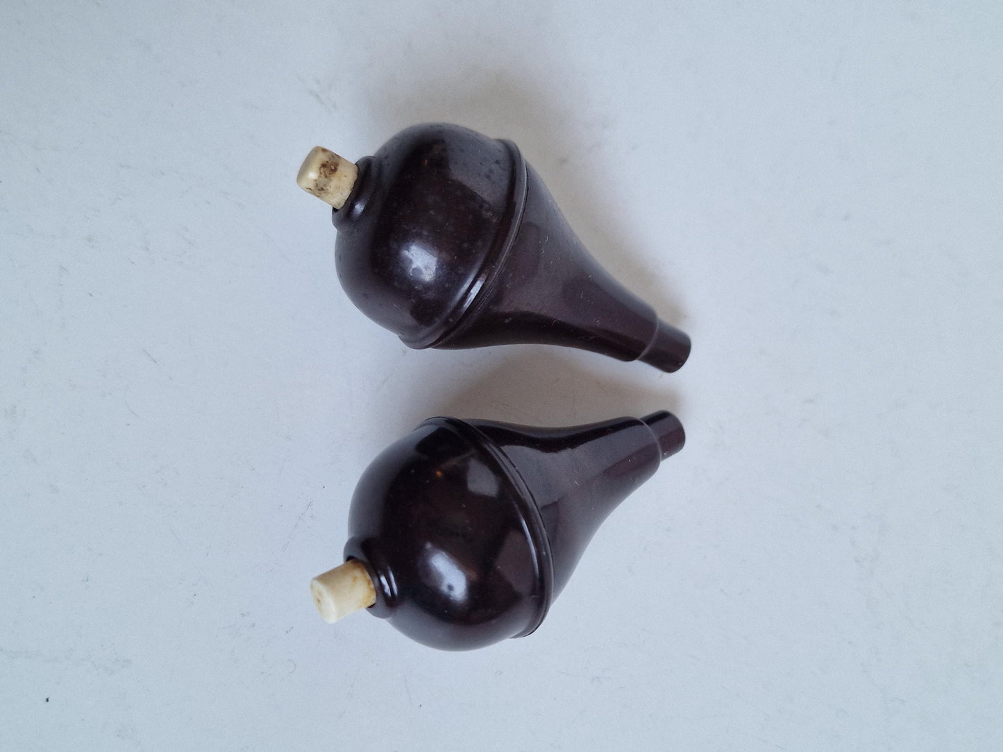 Antique Art Nouveau Bakelite Butler Bell Push Buttons, Set of 2