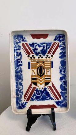 Art Nouveau Ceramic Tray – Roland Holst Design, Petrus Regout