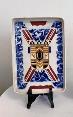 Art Nouveau Ceramic Tray – Roland Holst Design, Petrus Regout