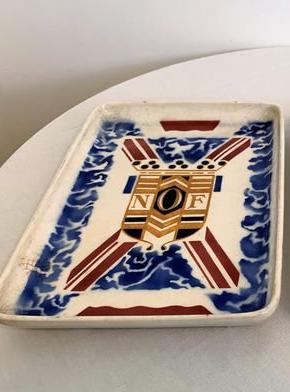 Art Nouveau Ceramic Tray – Roland Holst Design, Petrus Regout
