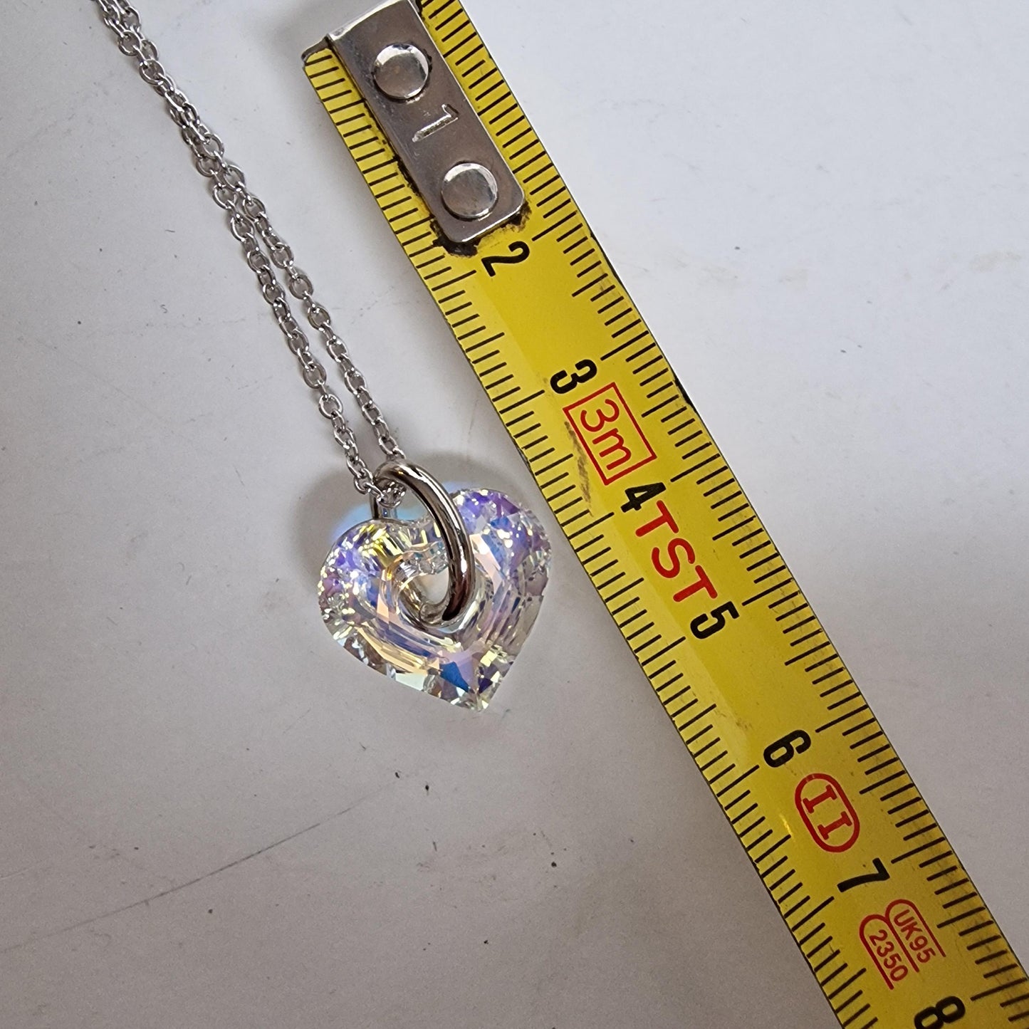 Swarovski Manish Arora Heart Necklace - Aurora Borealis Crystal