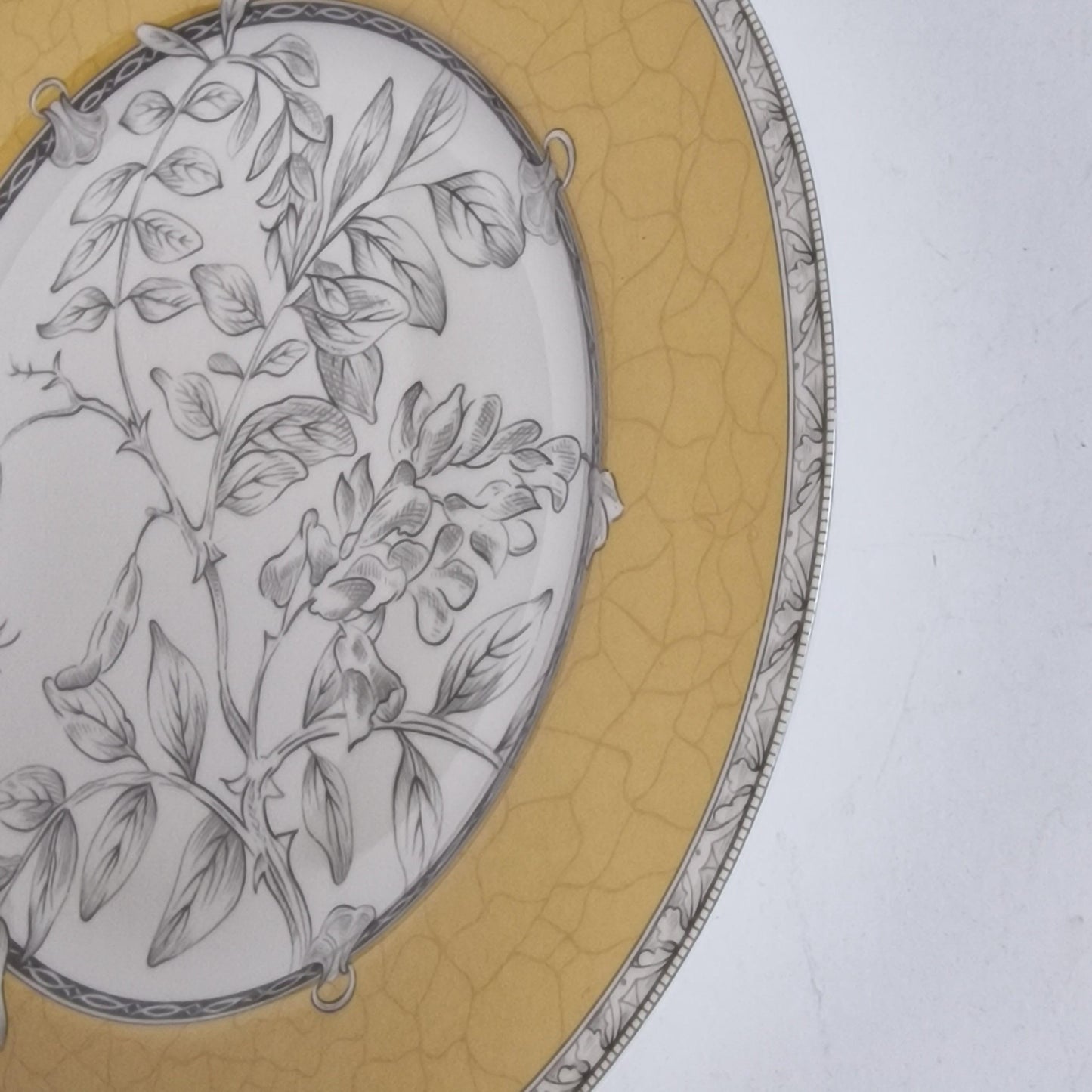 Pierre Frey x Deshoulieres Limoges - Lorraine - large cookie cake exclusive porcelain platter dish