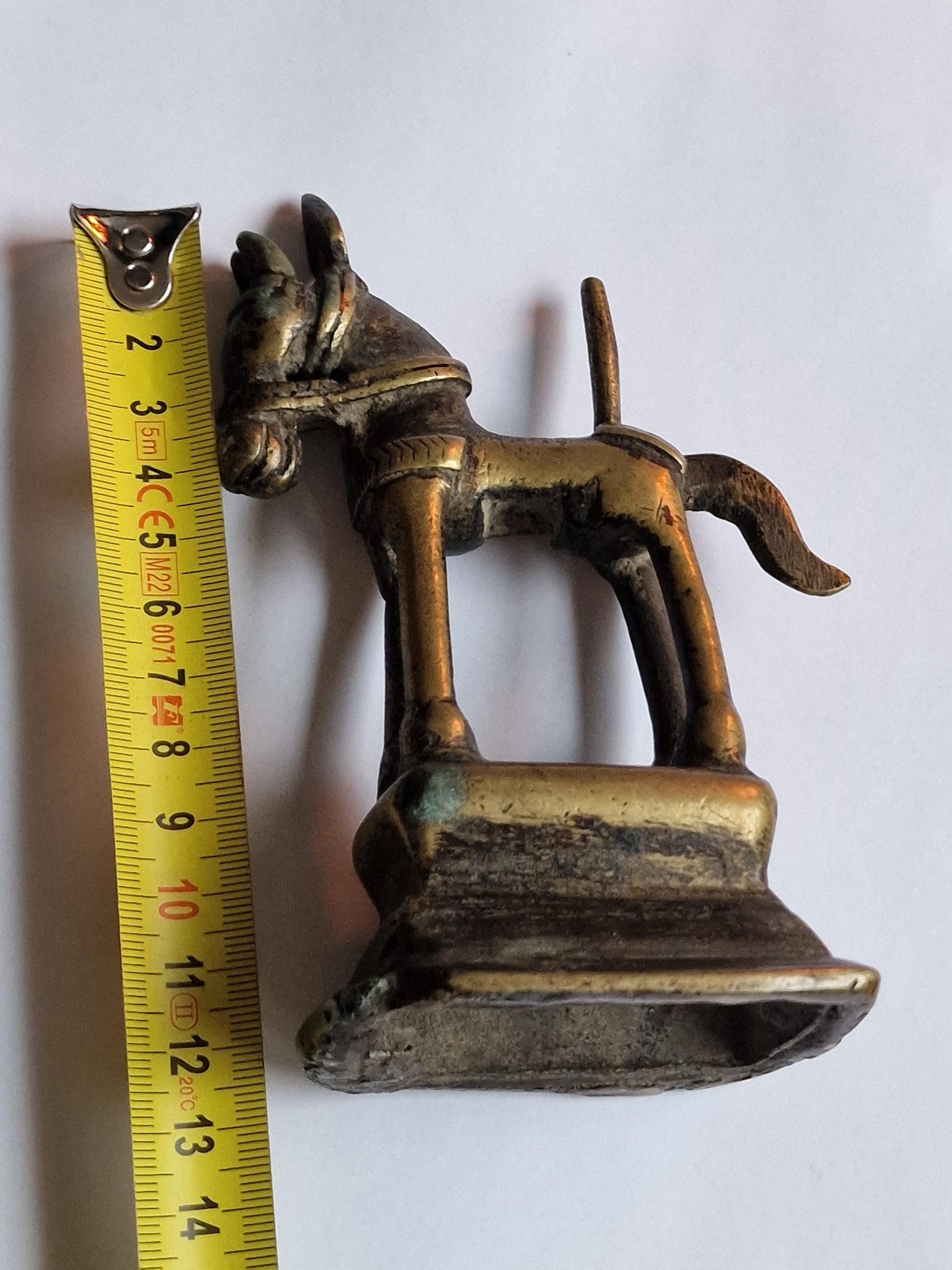 antiek paard india horse figure bronze
