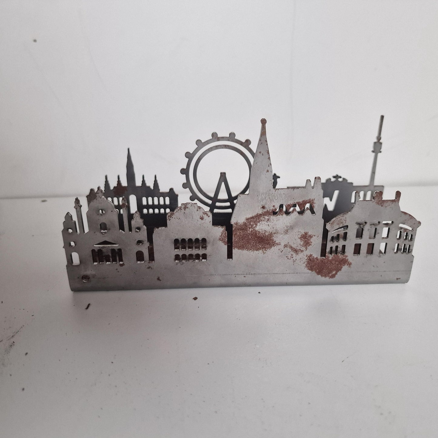 London light ornament schaduw waxinelichtje vintage 80's