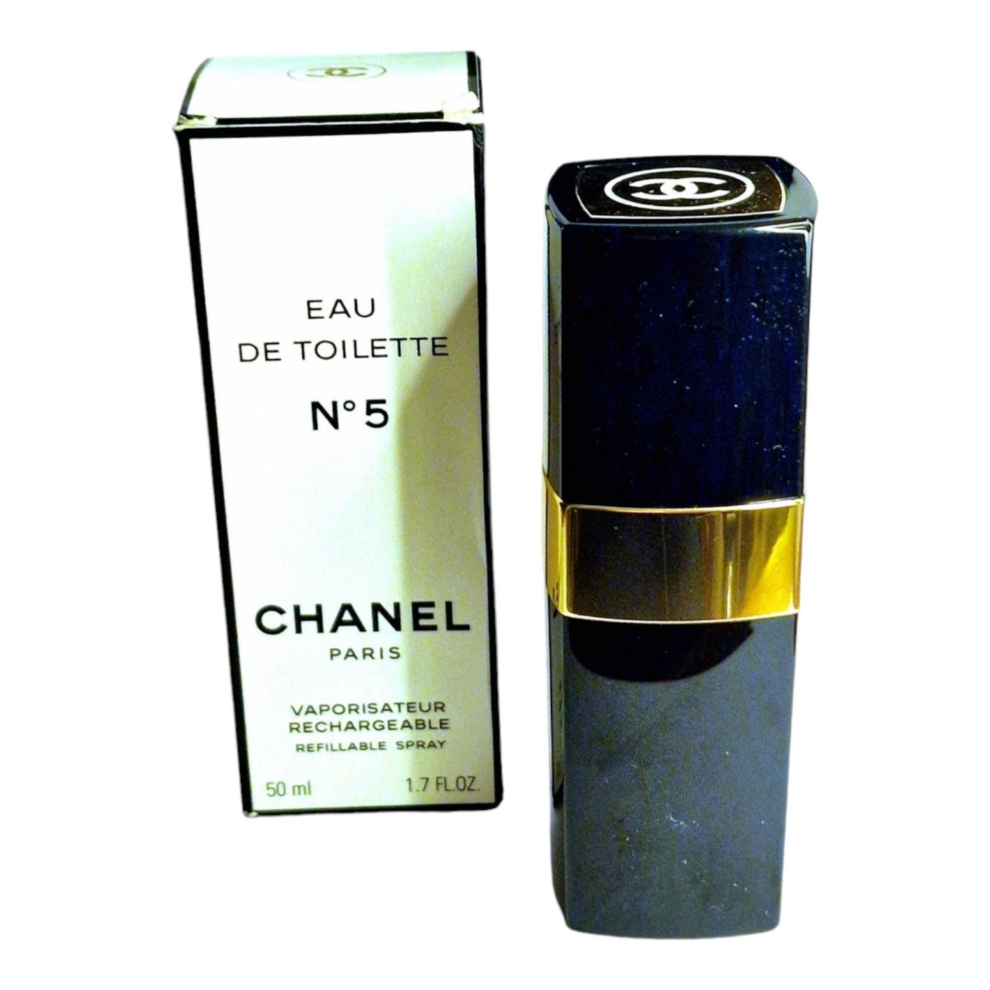 Vintage Chanel No. 5 Eau de Toilette, Collectible Bottle, 1.5 oz