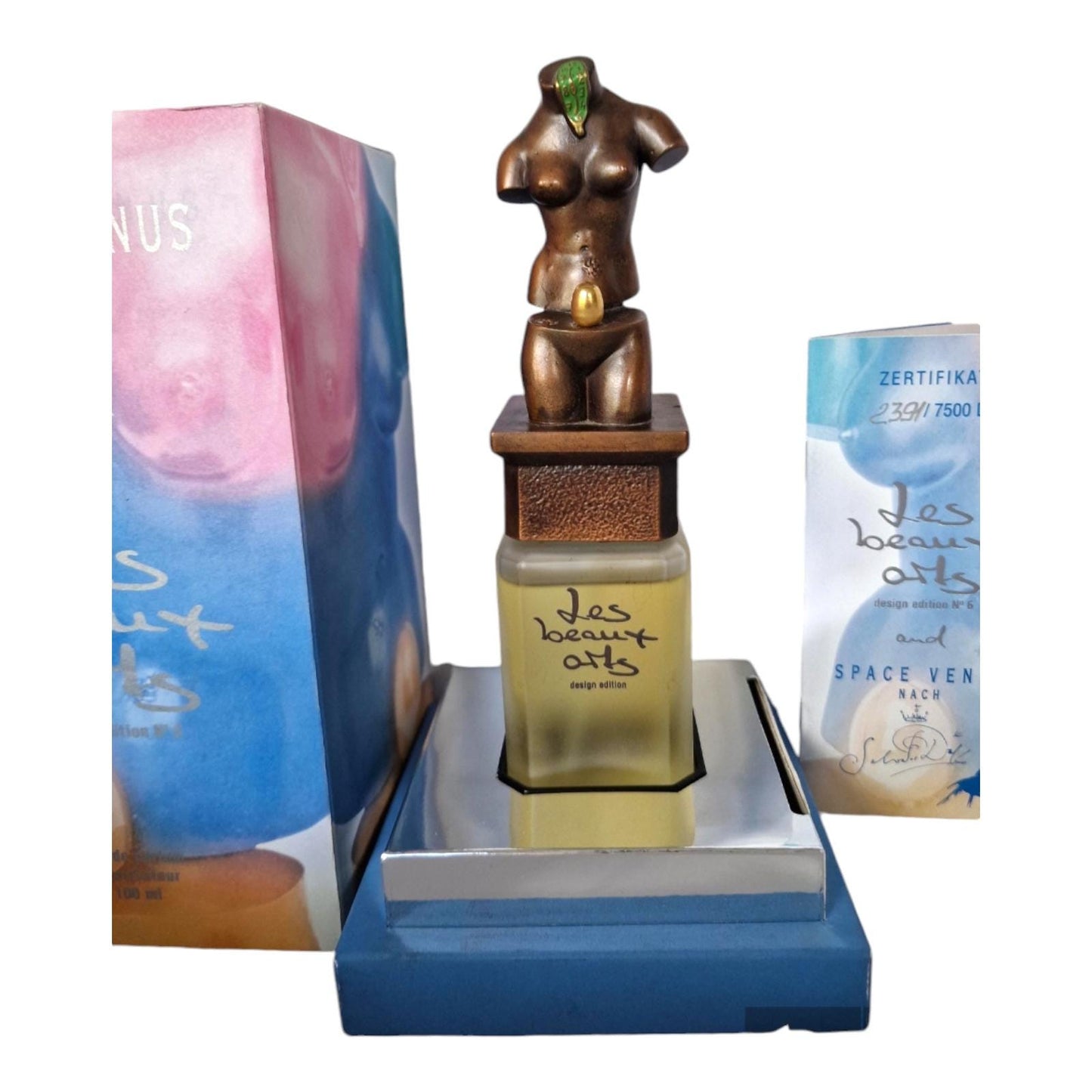 Salvador Dali Space Venus Perfume Bottle, Erotic Bronze Sculpture, Les Beaux Arts, Limited Edition