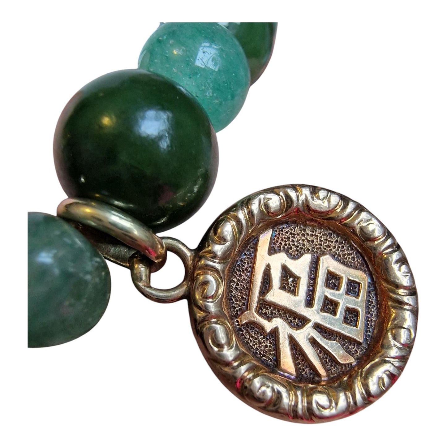 Armband 14k 585 goud cabochon edelsteen jadeite jade