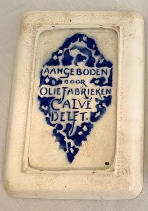 Art Nouveau Ceramic Tray – Roland Holst Design, Petrus Regout
