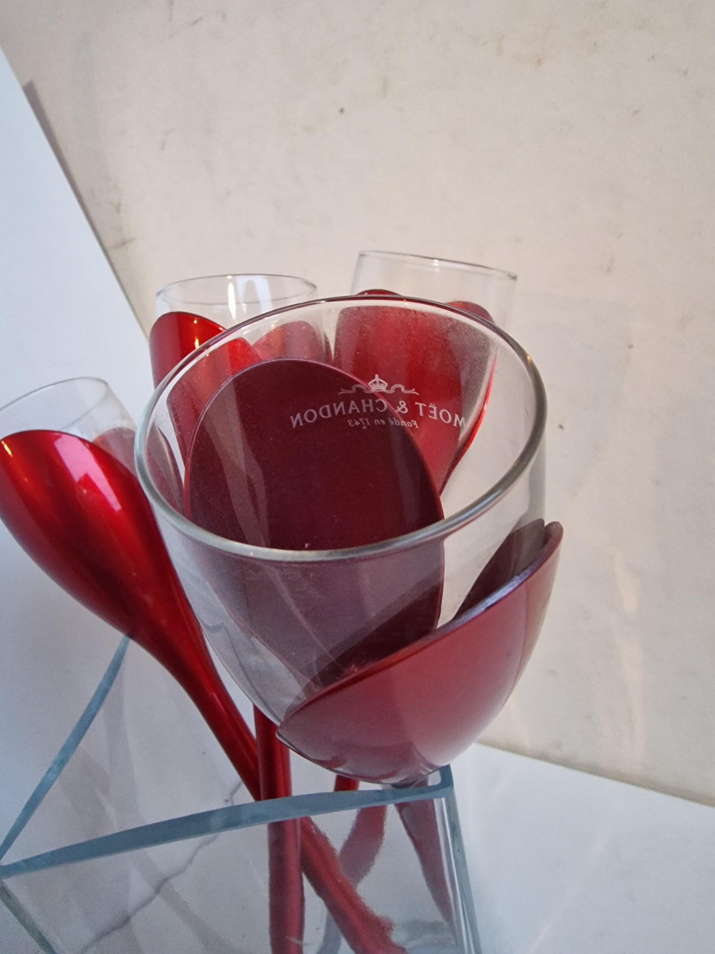 Philippe Di Meo for Moët & Chandon Champagne Flutes with Holder
