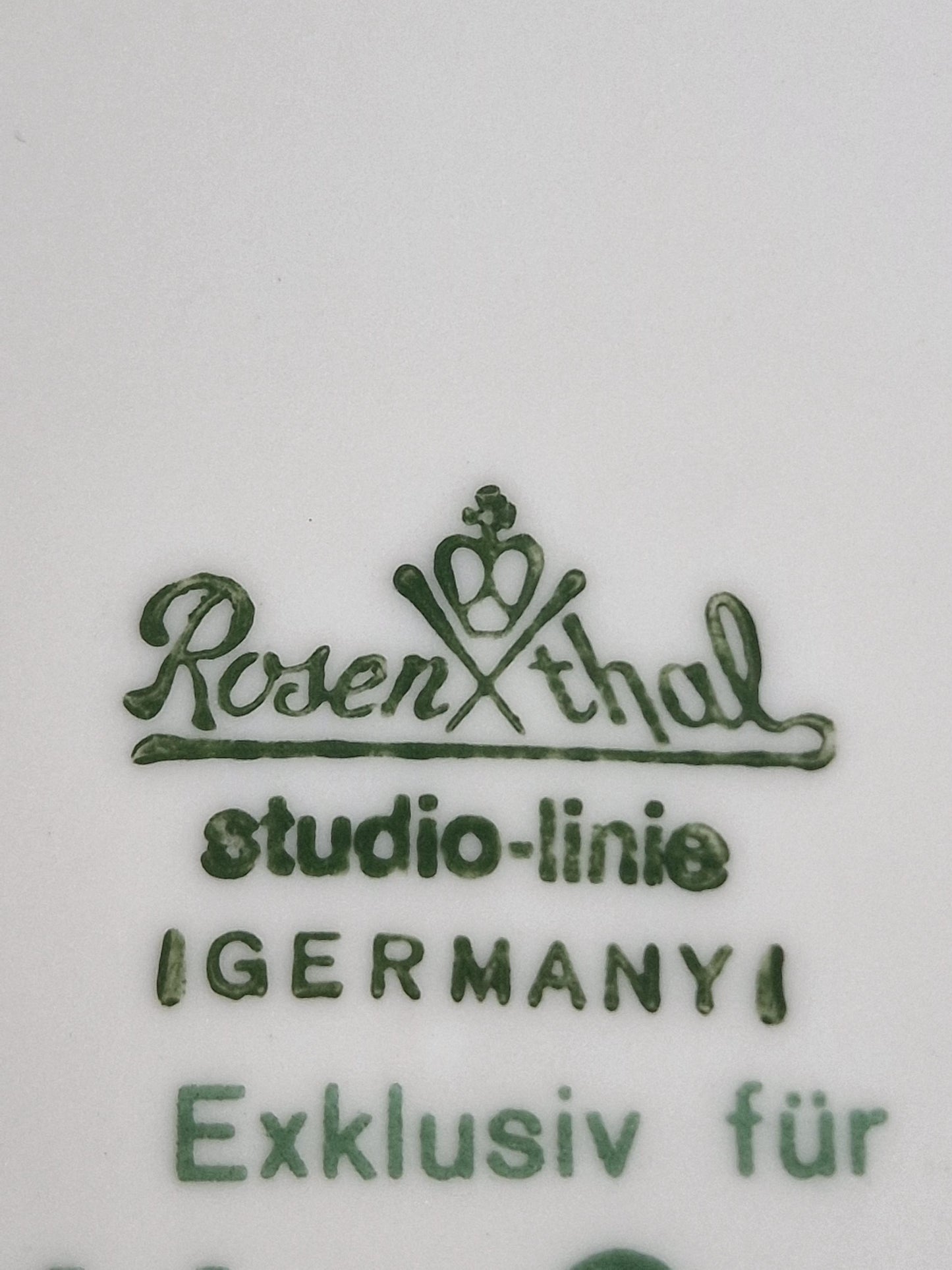 Bjorn Wiinblad Rosenthal Romanze Wall Plate – Gold Hand-Painted Porcelain
