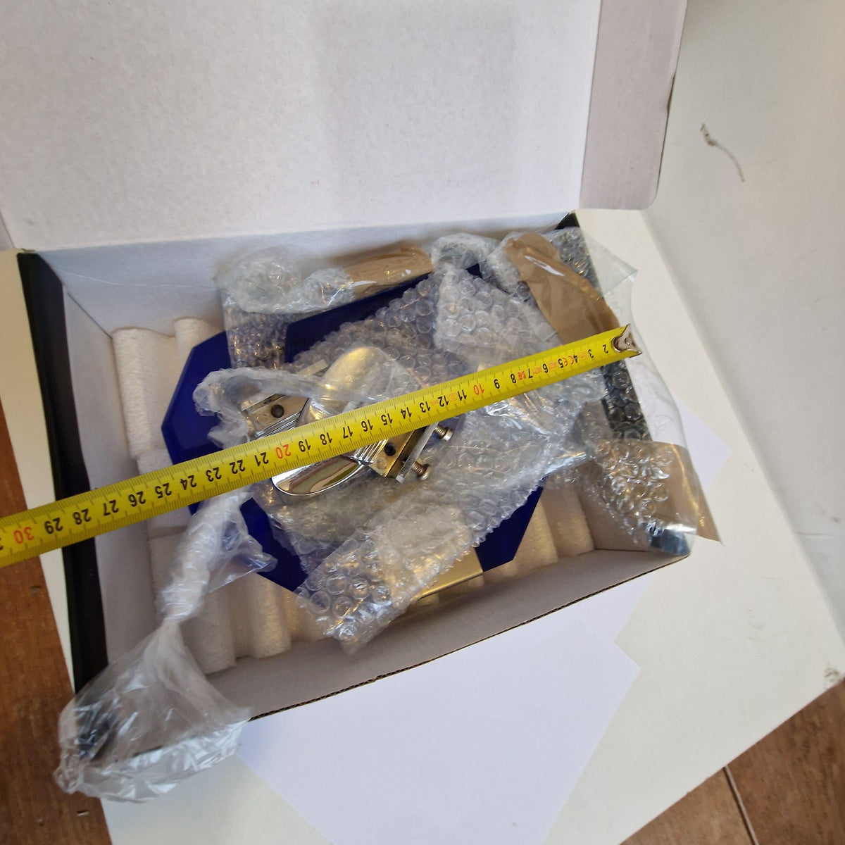 Vintage Fontana Arte Royal Blue Plexiglas Bathroom Set