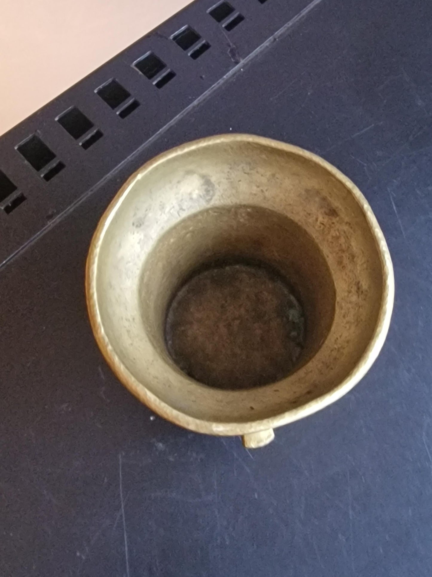 antique dutch mortar and pestle, 18th century, rare, vijzel antiek, copper/brass/bronze