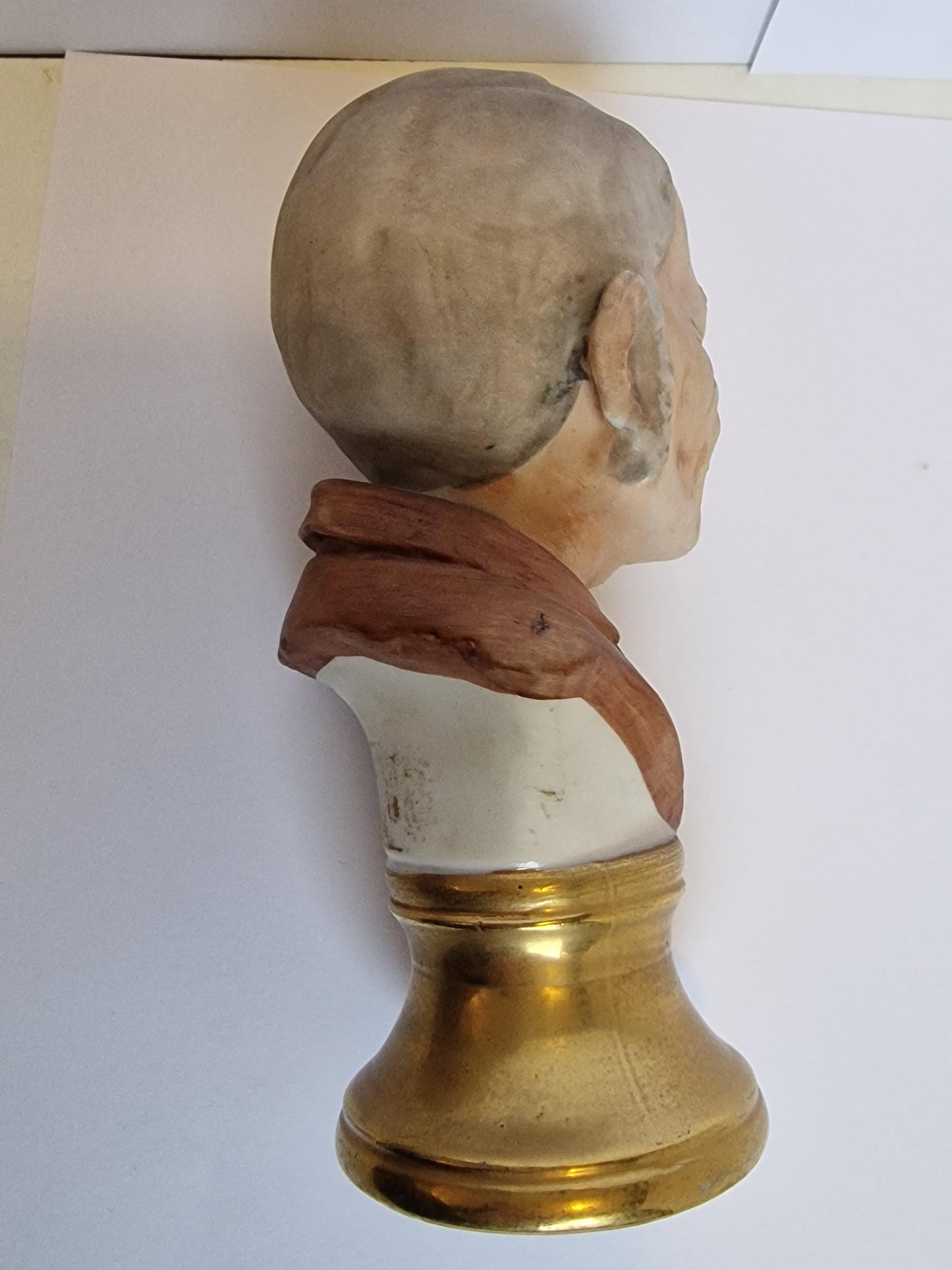 capodimonte biscuit buste of male