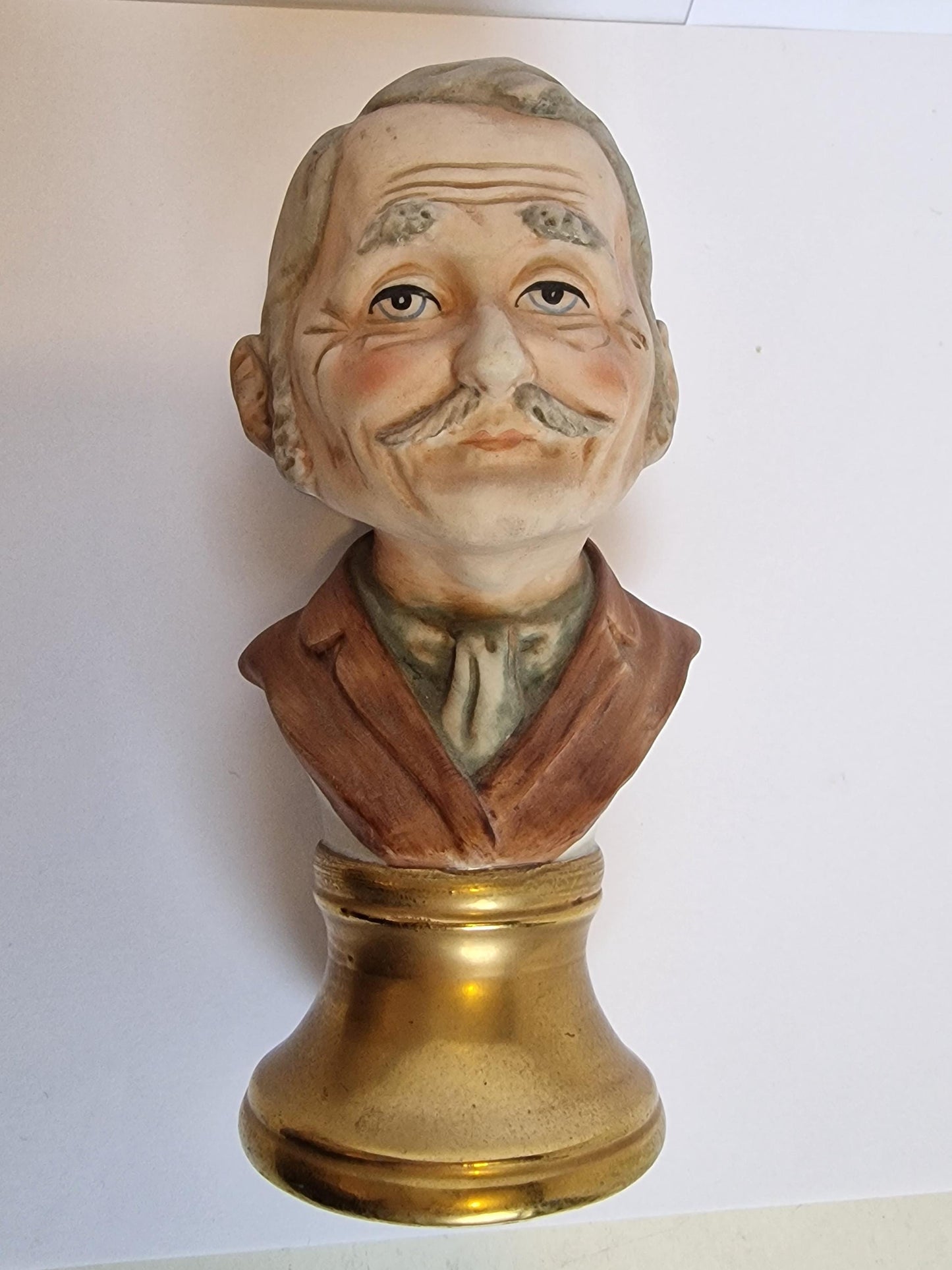 capodimonte biscuit buste of male