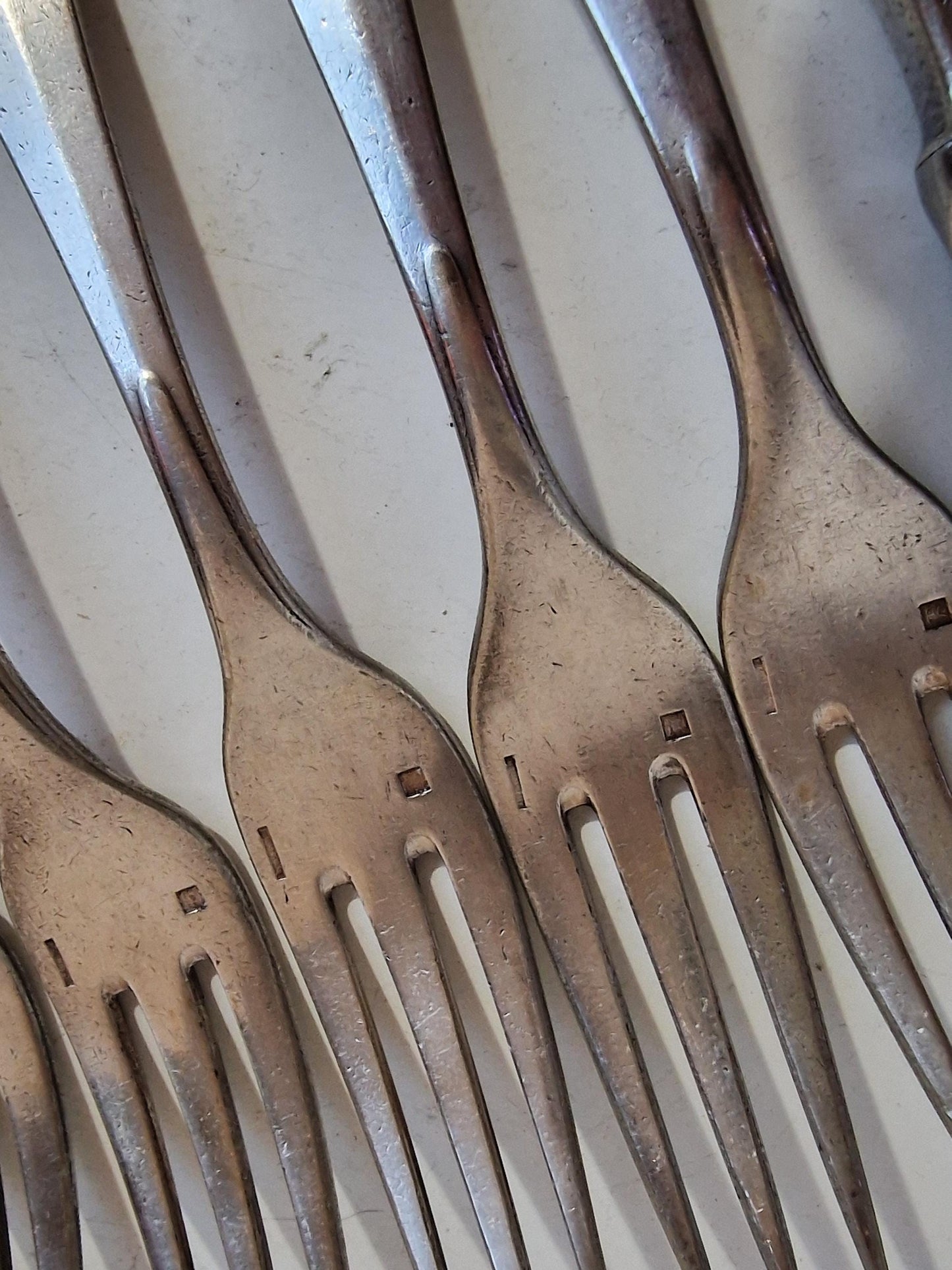 Antique CHRISTOFLE Cutlery Set, French Knives and Forks, Coat of Arms