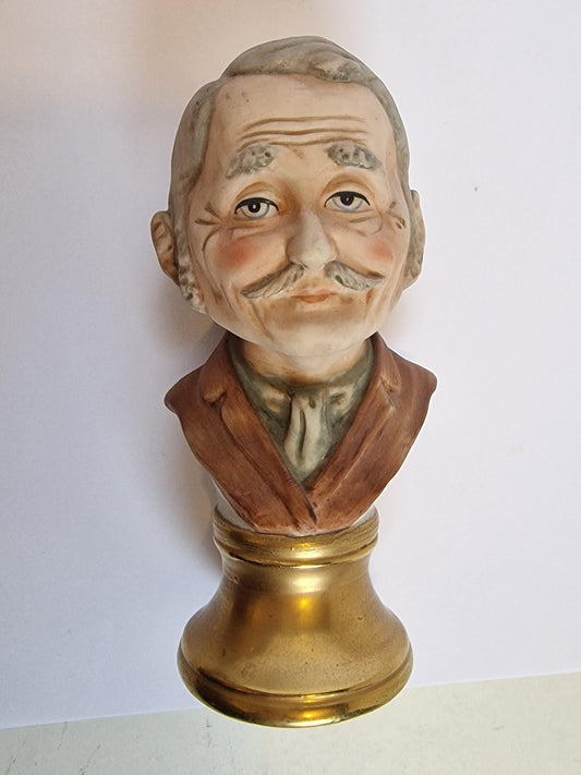 capodimonte biscuit buste of male