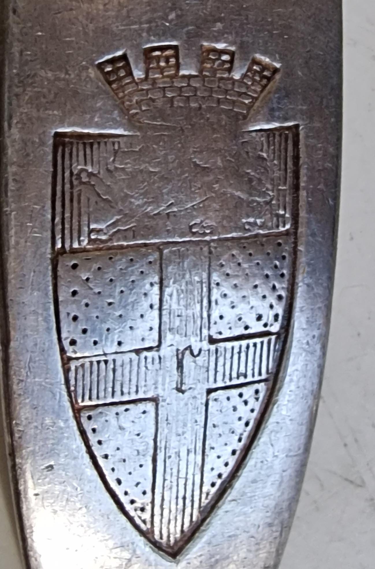 Antique CHRISTOFLE Cutlery Set, French Knives and Forks, Coat of Arms