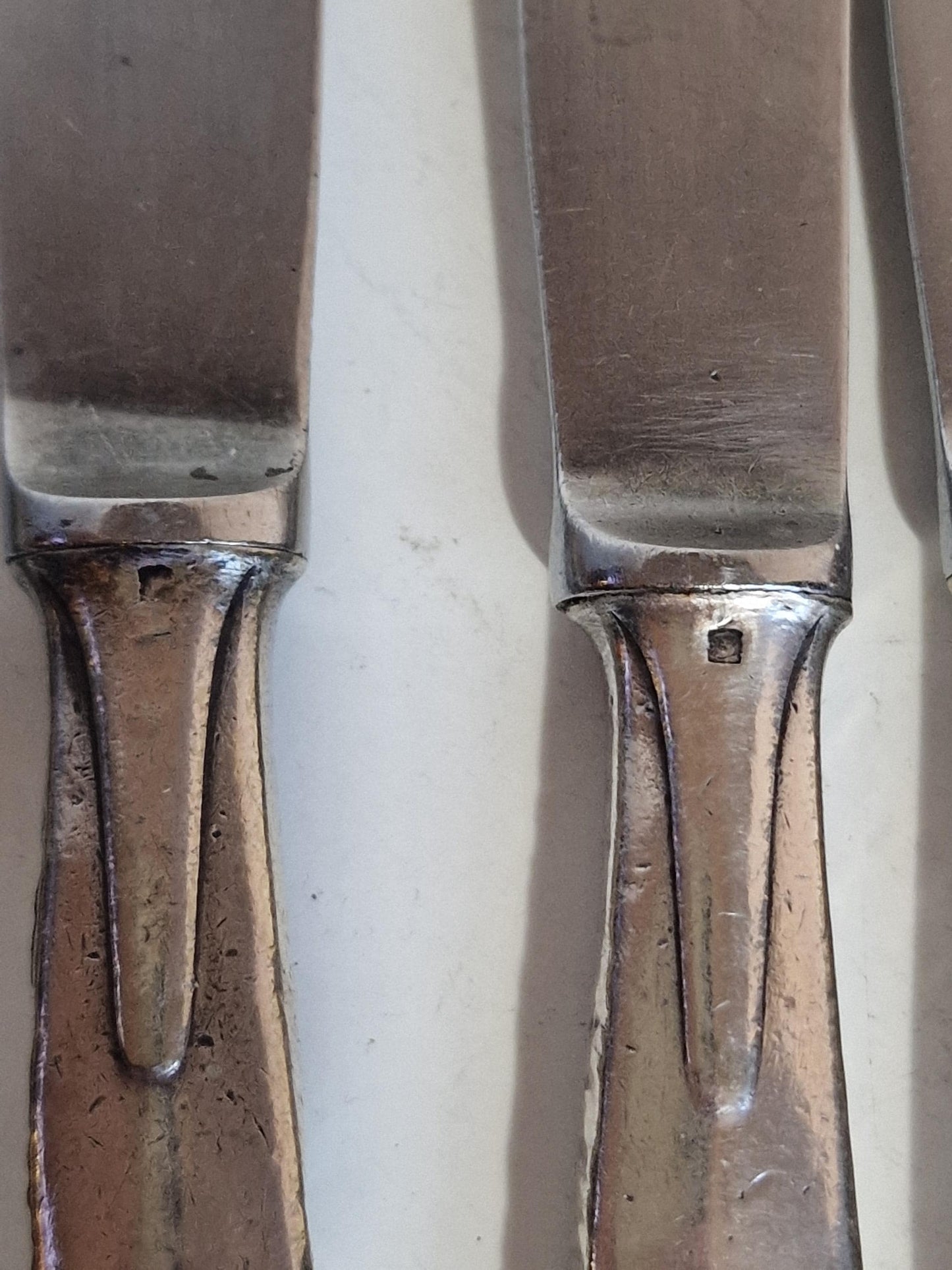 Antique CHRISTOFLE Cutlery Set, French Knives and Forks, Coat of Arms