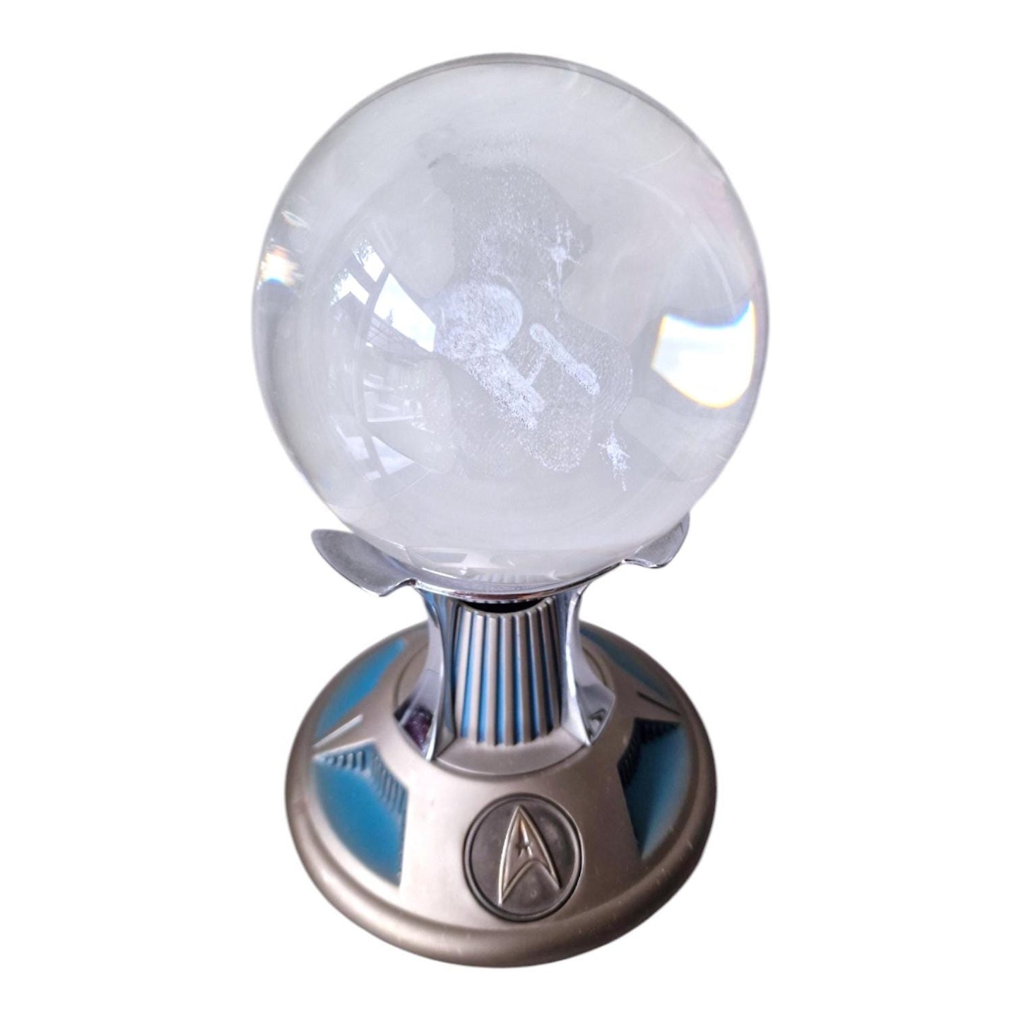 Franklin Mint Star Trek U.S.S. Enterprise Crystal Ball, Lighted Display