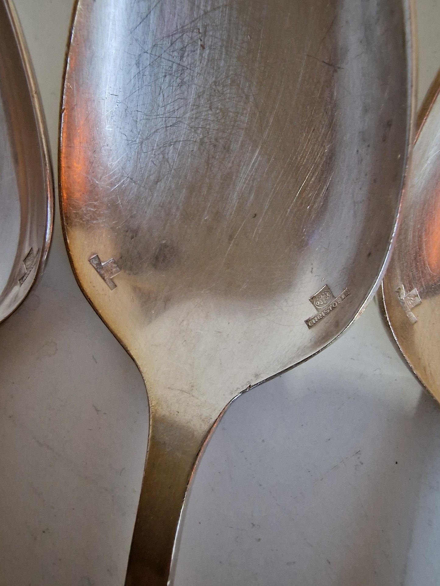 Christofle Art Nouveau Silver Spoons, Paris, France - Vintage Silverware