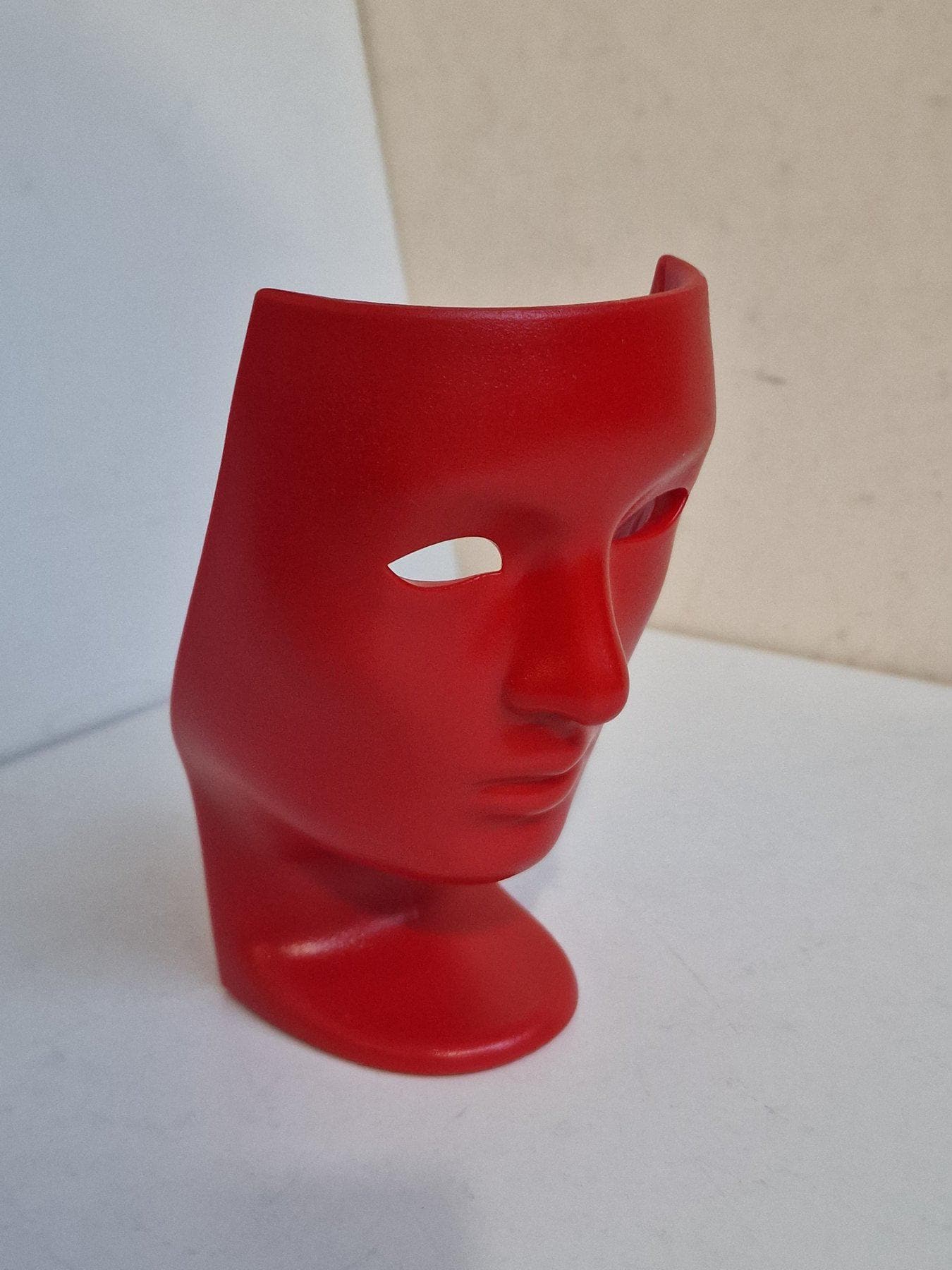 Driade Nemo figurine, Vittorio Locatelli, Limited Edition red face designer sculpture