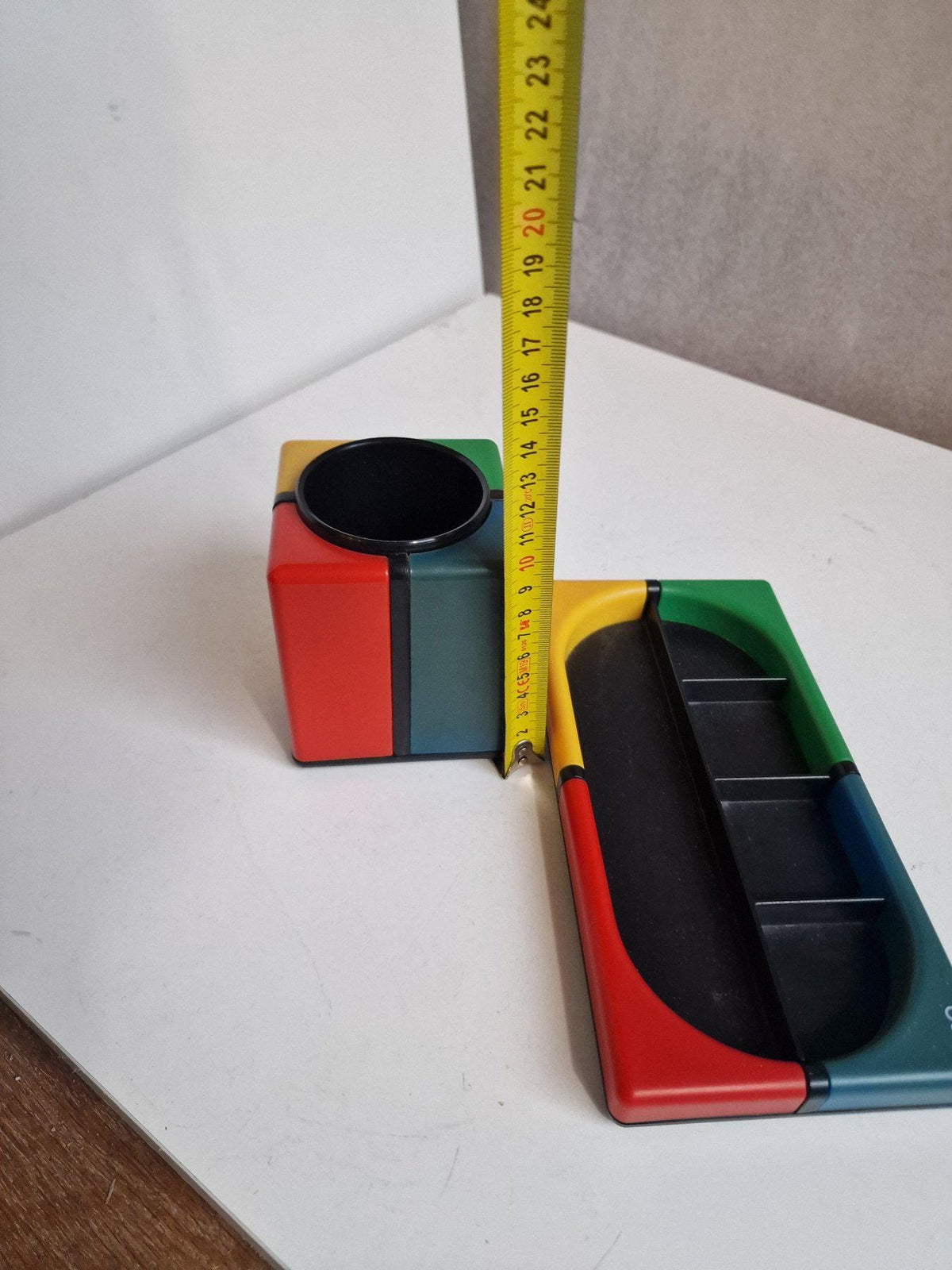 Vintage Tino TT Design Desk Organizers, UK 1980s