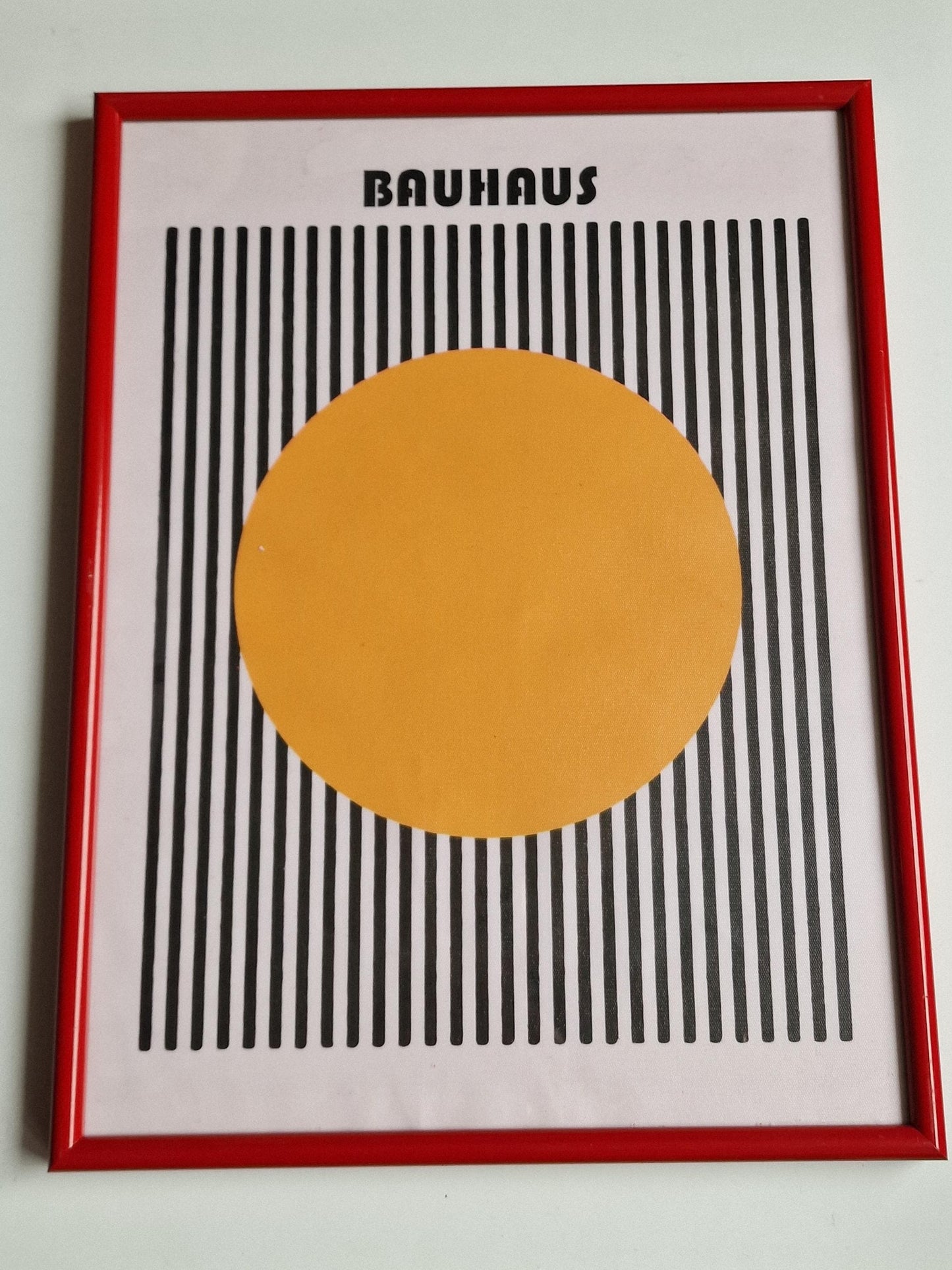 Framed Bauhaus Exhibition Giclée Print, Abstract Geometric Art