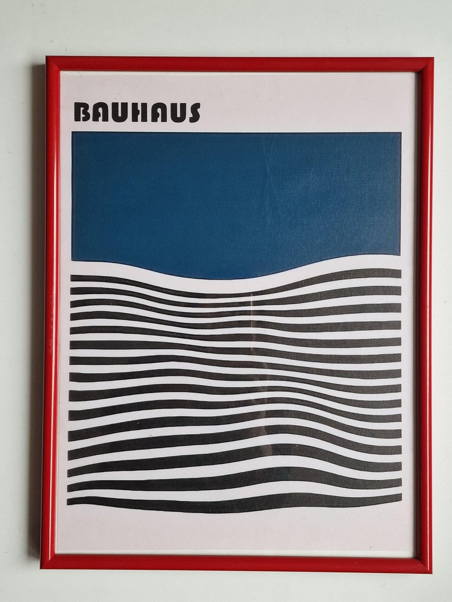 Framed Bauhaus Canvas Print, Abstract Geometric Art, 1923 Exhibition
