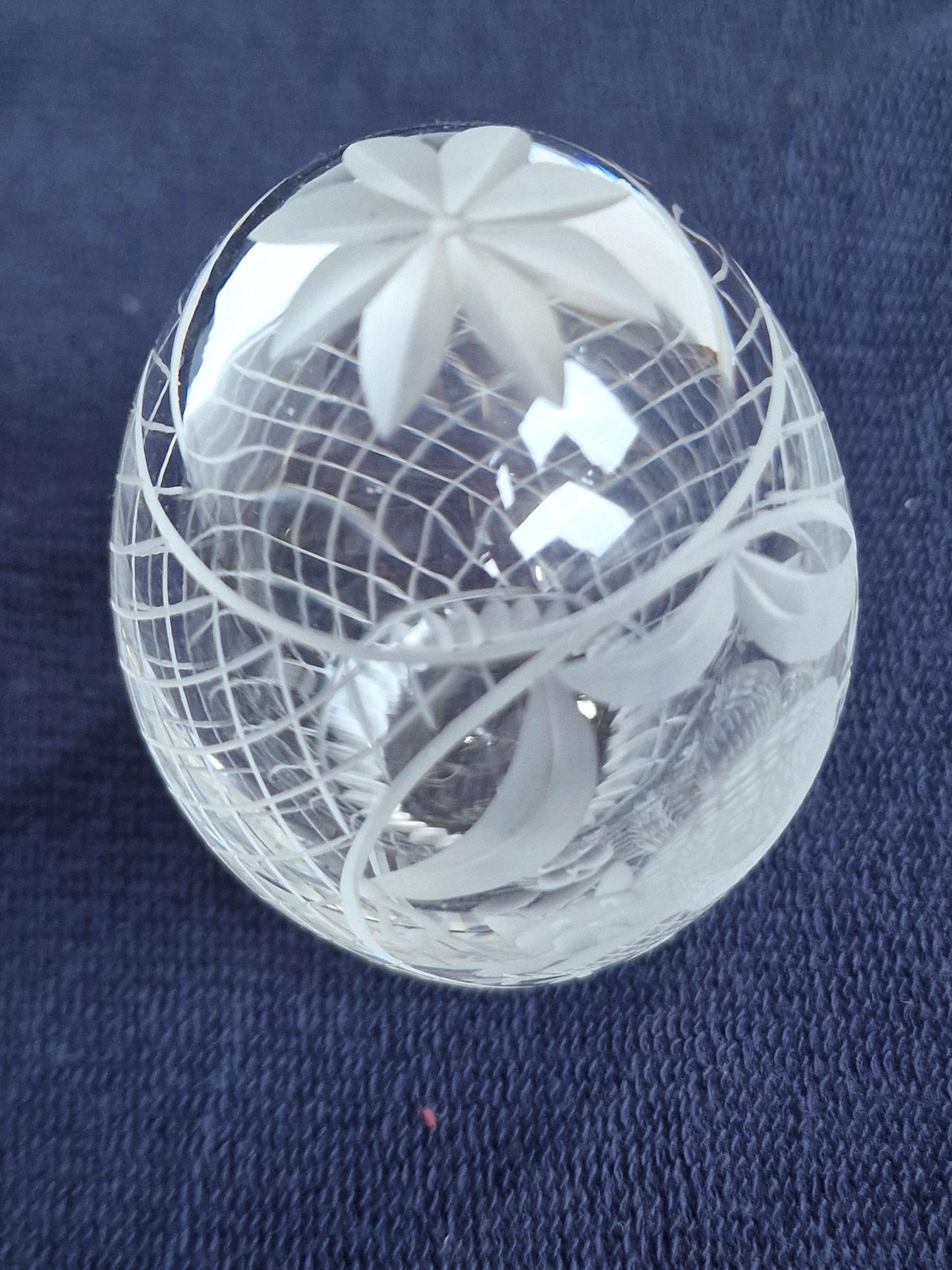 Fabergé Crystal Egg – Hand-Engraved Cat, Limited Edition, signed