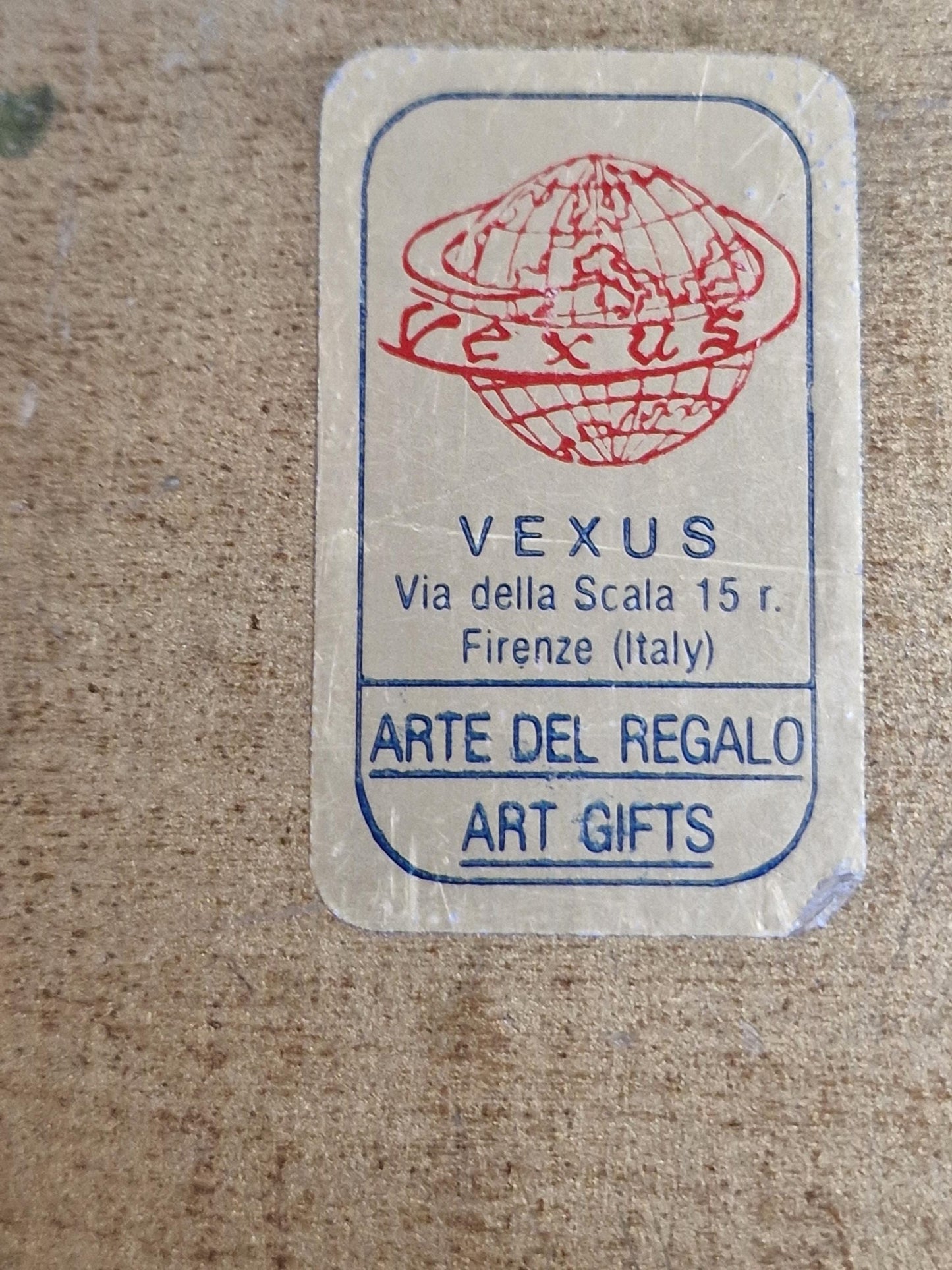 small Venezian Italian Florentine Tray in Gold , Wood, 1960s Firenze, handmade, vintage, polychrome